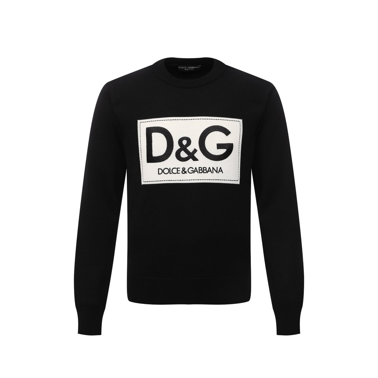 Dolce & Gabbana Dg Pullover In Black
