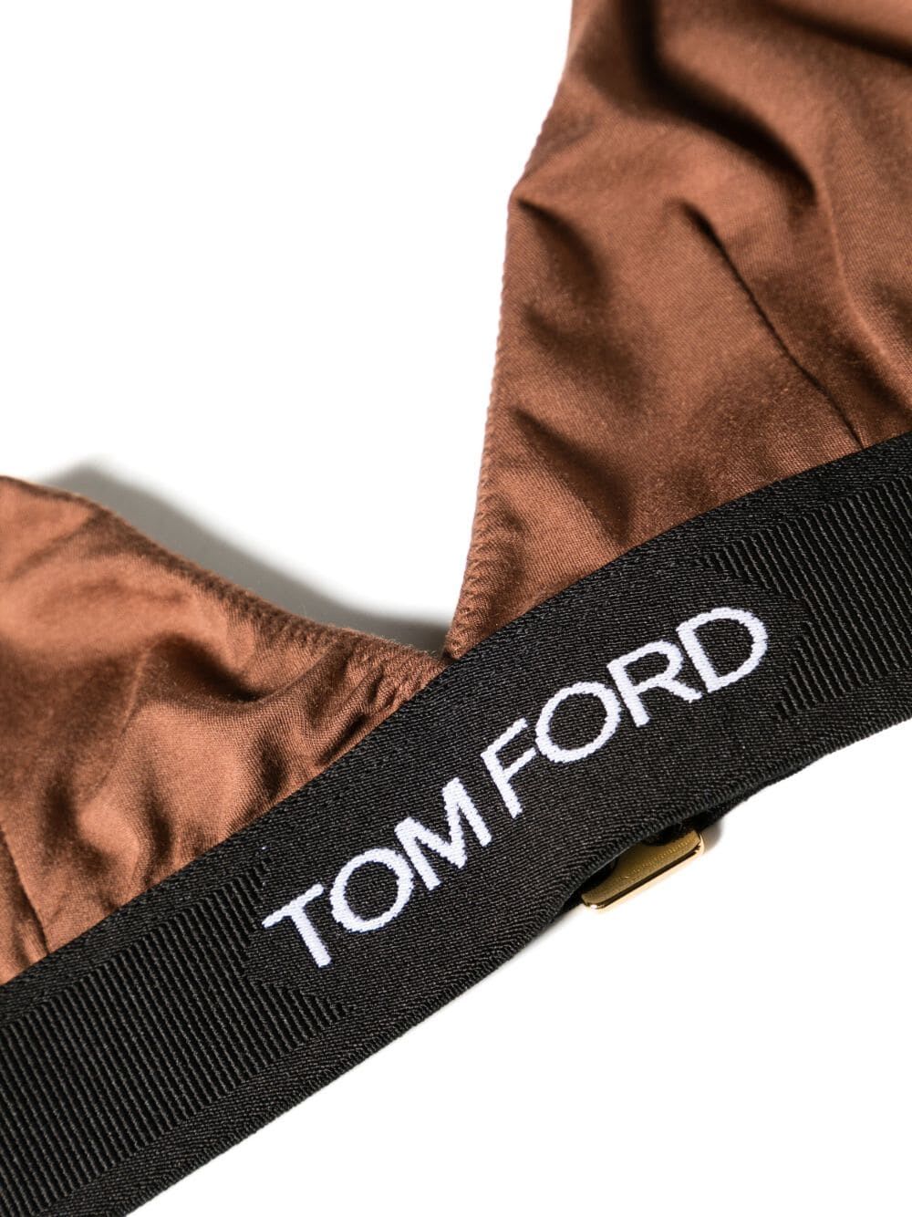 Shop Tom Ford Modal Signature Bra In Cocoa Brown