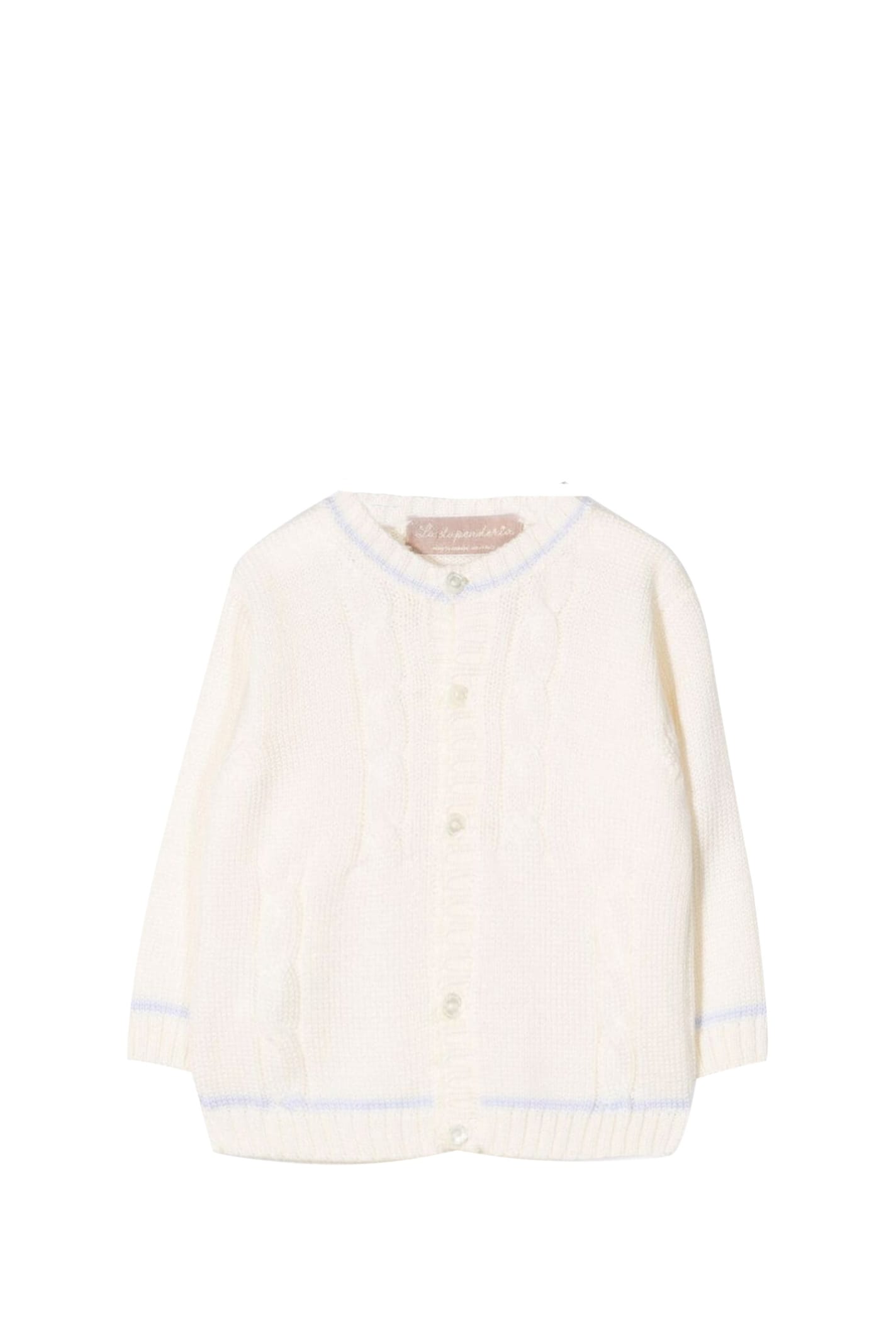La Stupenderia Kids' Cashmere Sweater In White