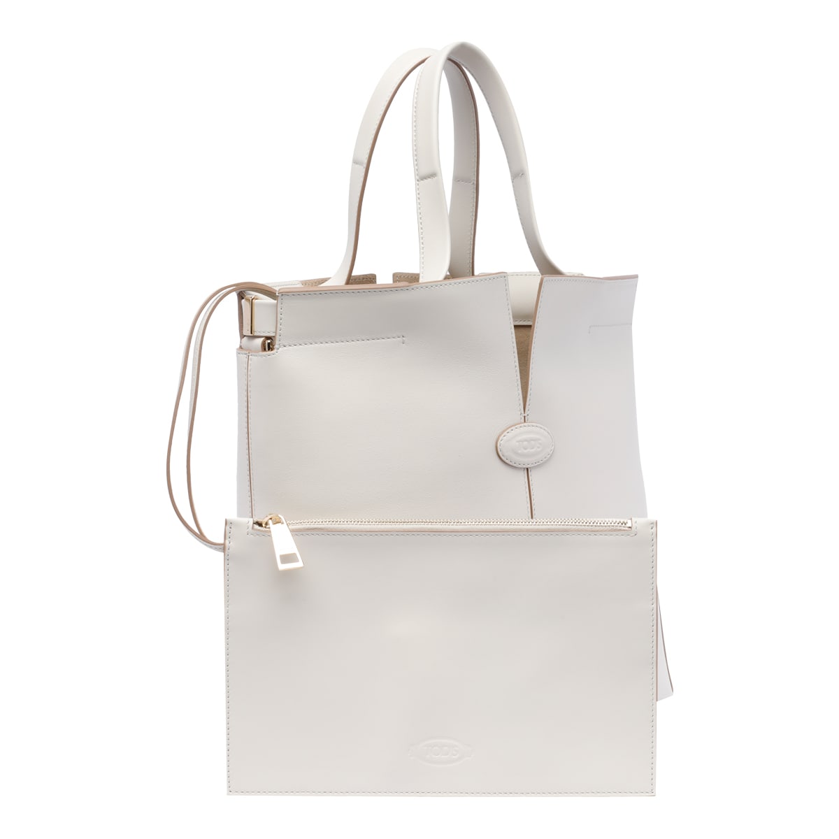 Tod's Small Tods Di Folio Shopping Bag In White