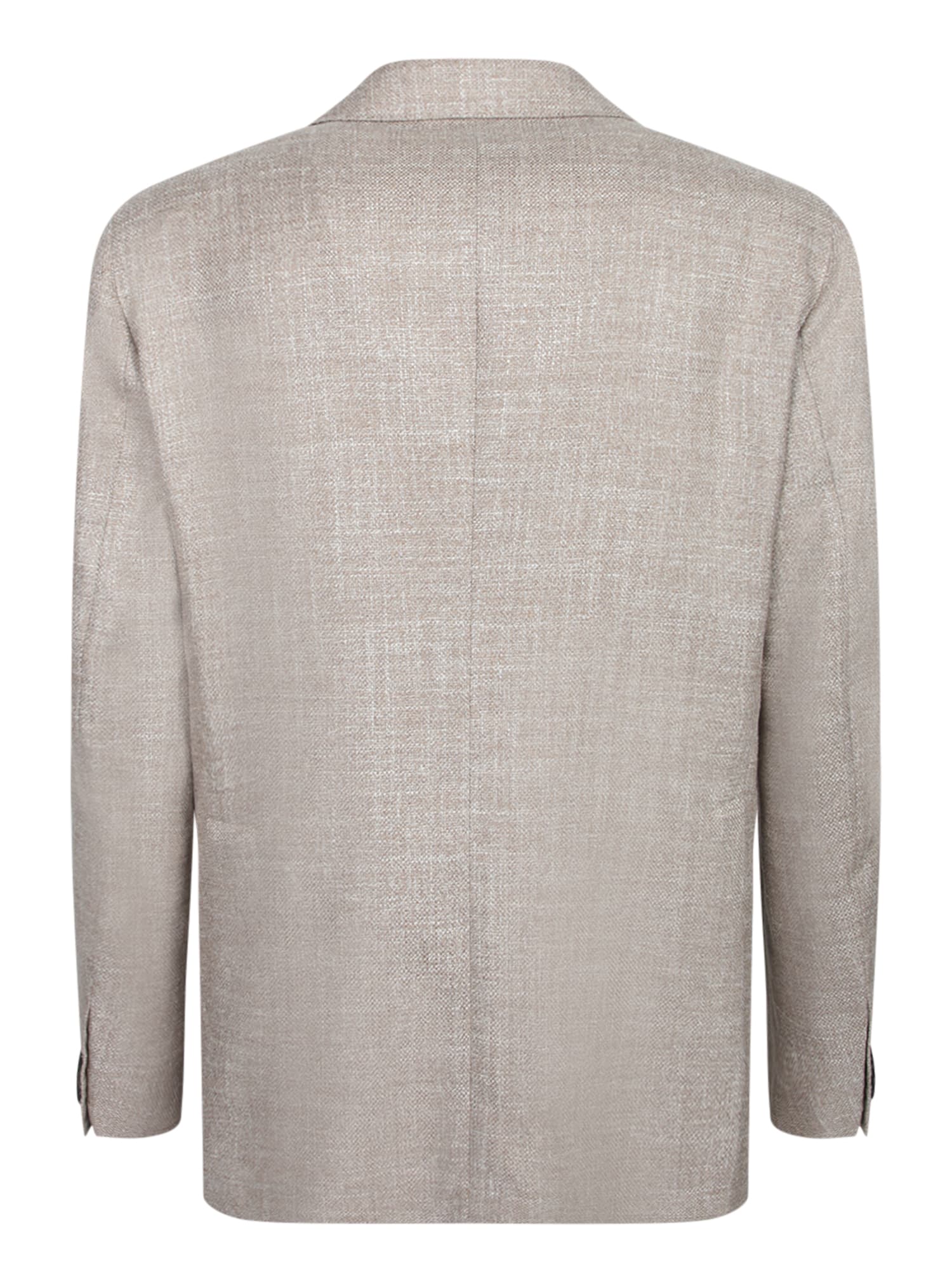 TAGLIATORE BEIGE WOVEN FABRIC JACKET
