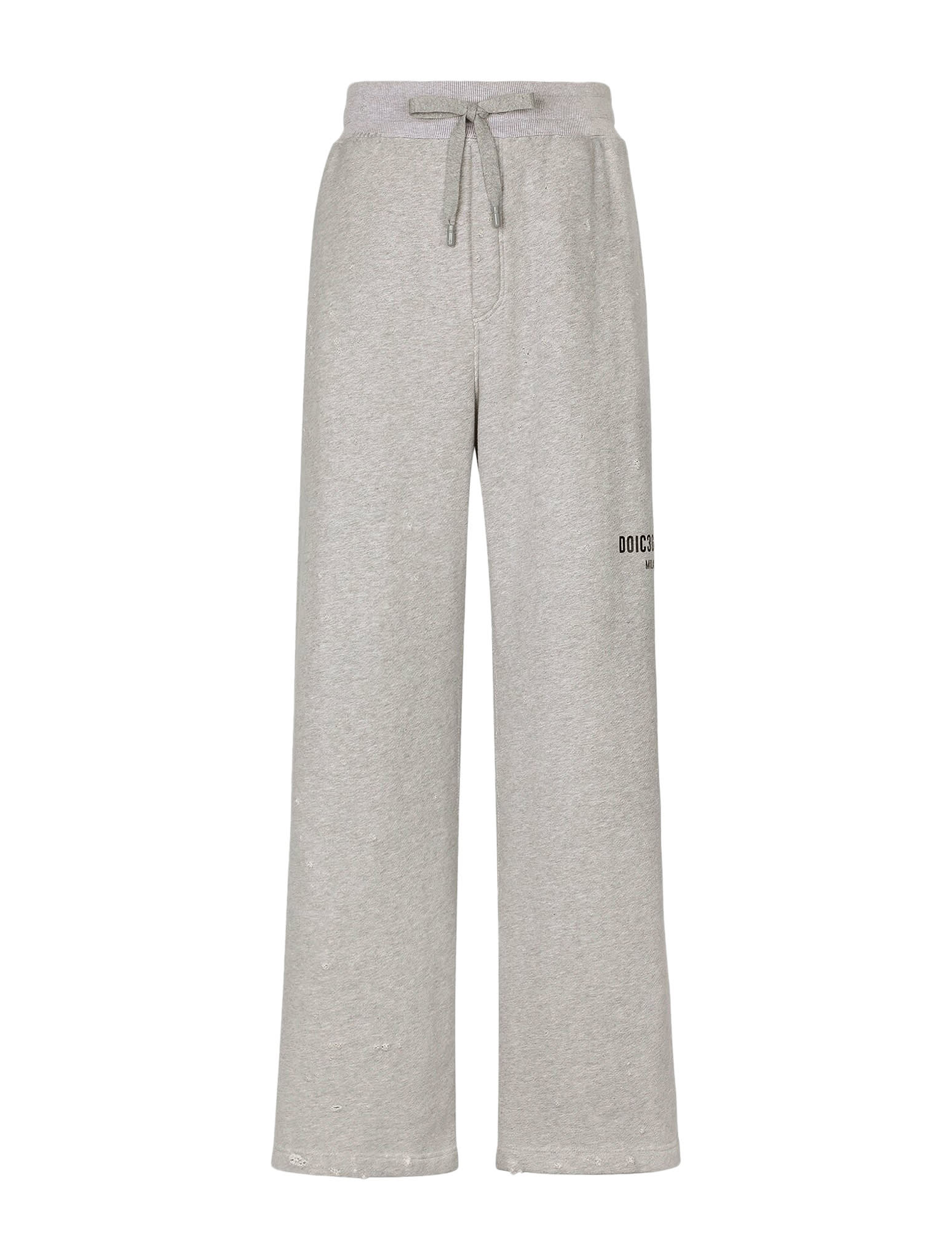 Dolce & Gabbana Logo Print Track Pants In Melange Grey