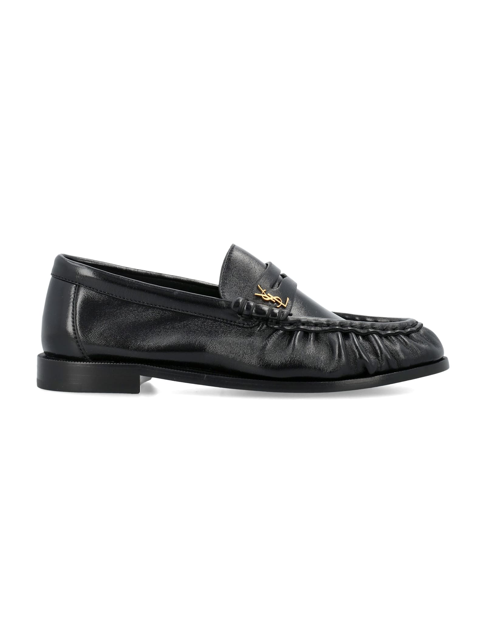 Saint Laurent Le Penny Loafers In Black