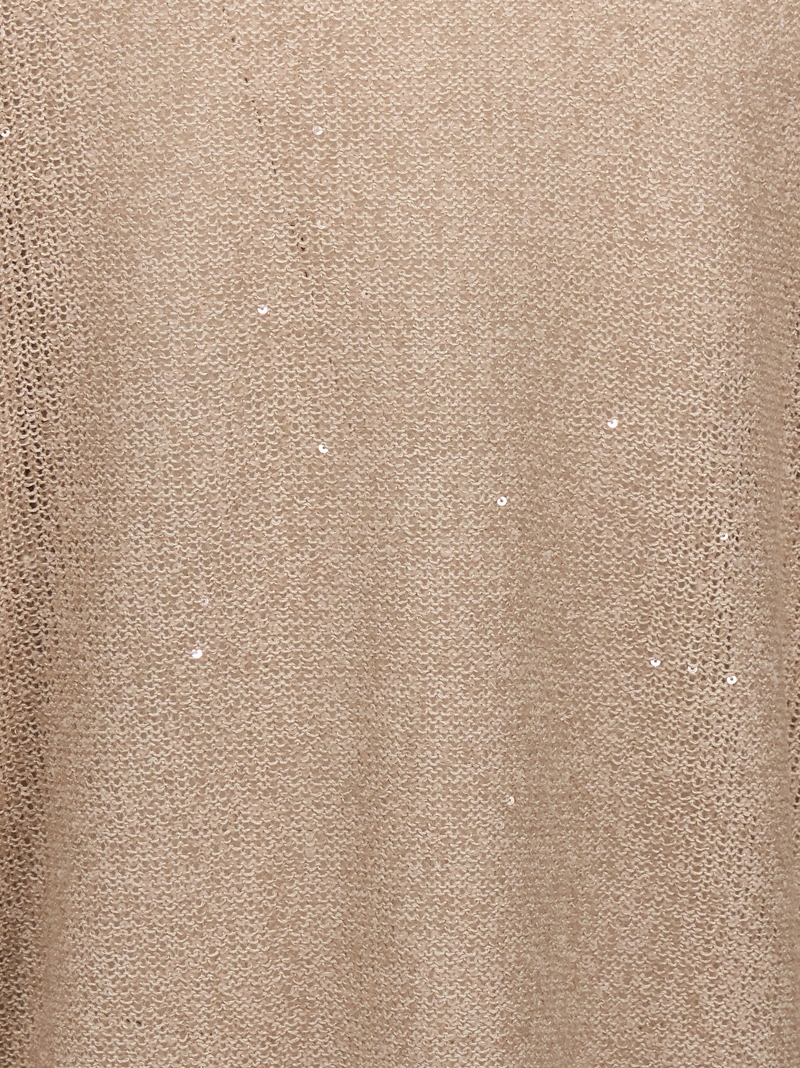 Brunello Cucinelli Sequin Sweater Sweaters And Cardigans In Beige
