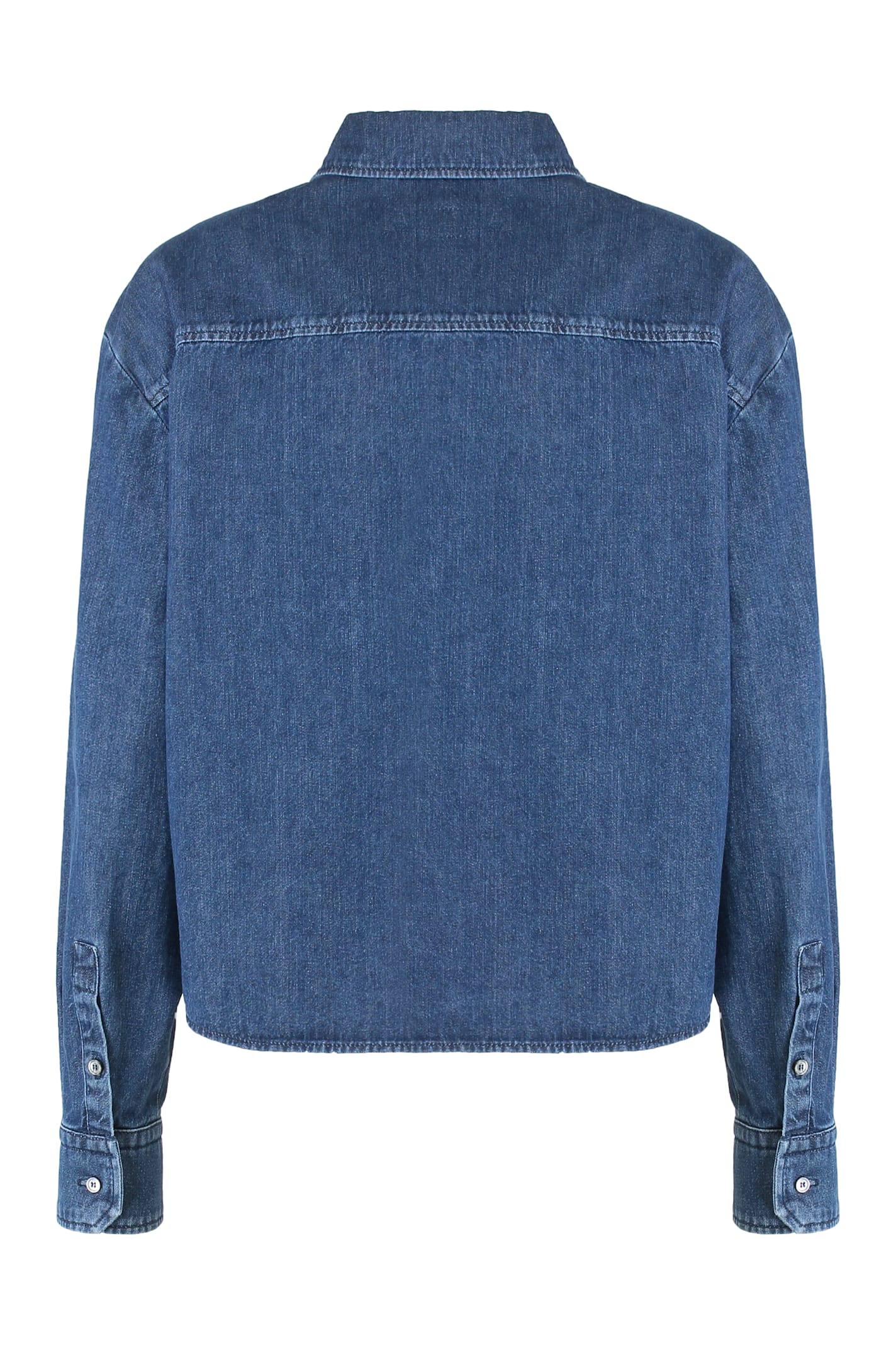 Weekend Max Mara Boxy Denim Shirt In Blue