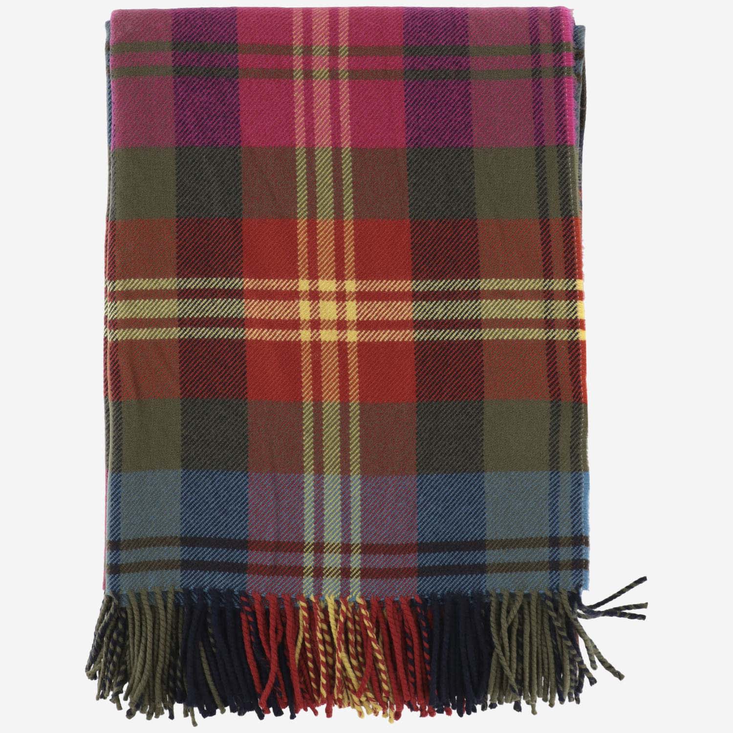Shop Etro Wool Scarf With Check Pattern In Brown