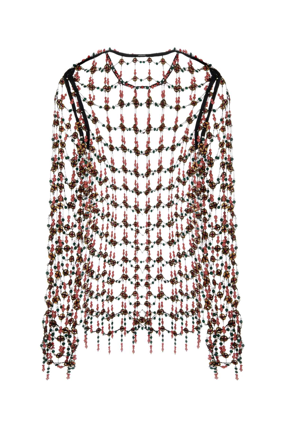 Dries Van Noten Multicolor Mesh Connu Top In Multi