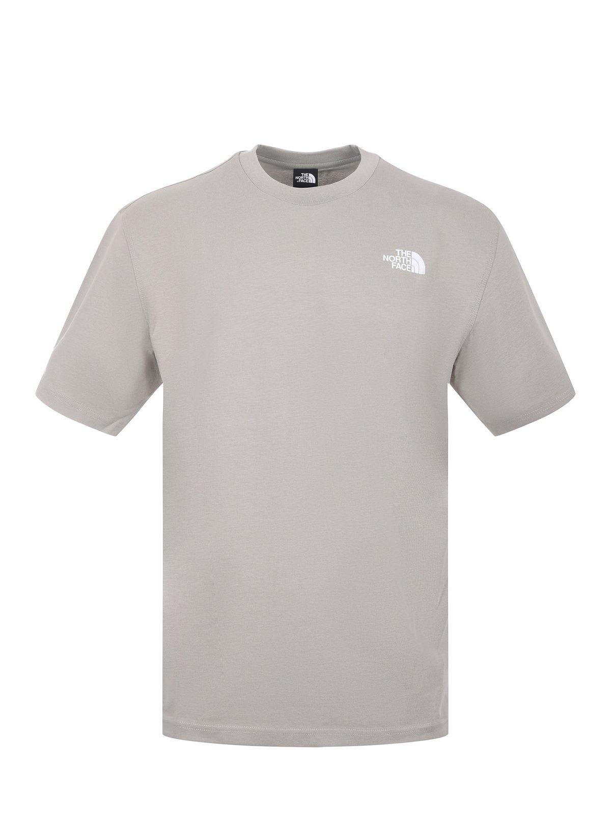 The North Face Mens Nse Box Graphic-print Cotton T-shirt Medium Grey Xl In Gray