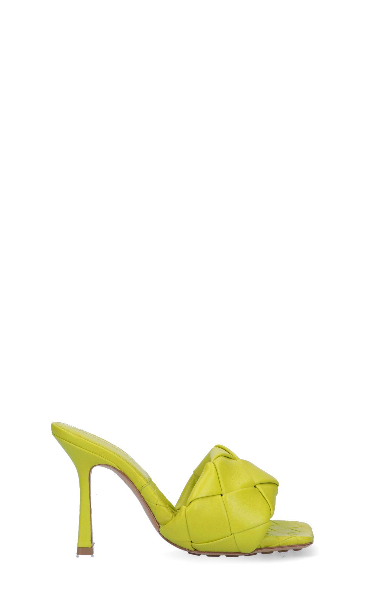 Shop Bottega Veneta Lido Intrecciato Leather Sandals In Green