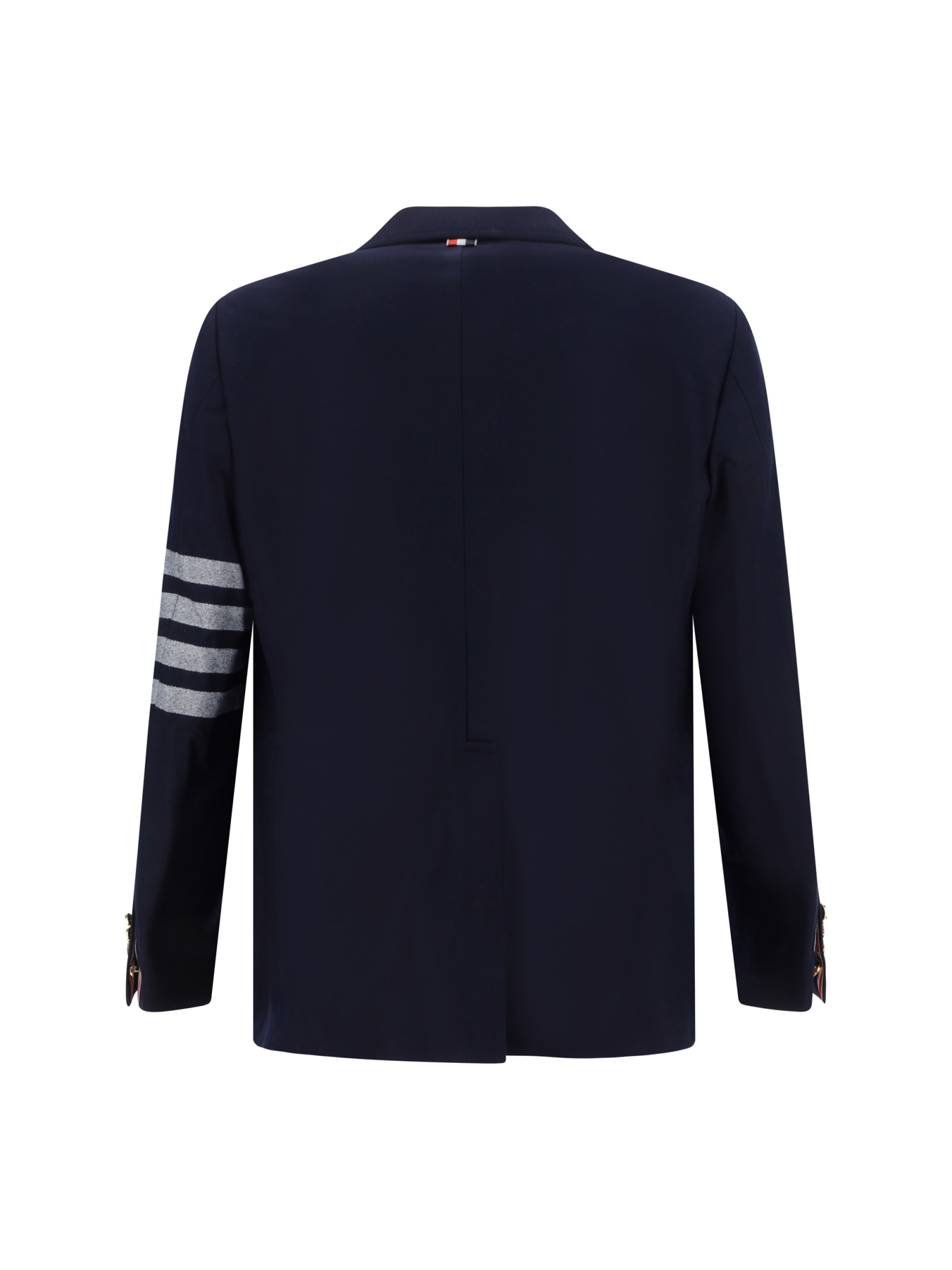 Shop Thom Browne Blazer Jacket In Navy