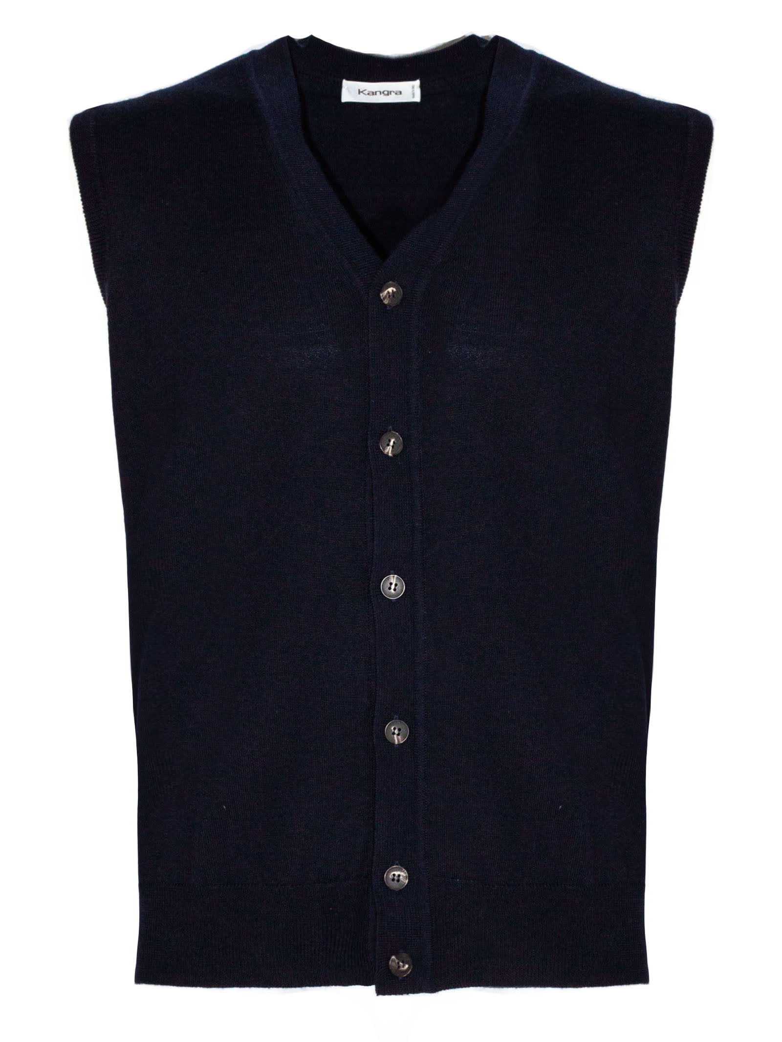 Blue Wool Waistcoat