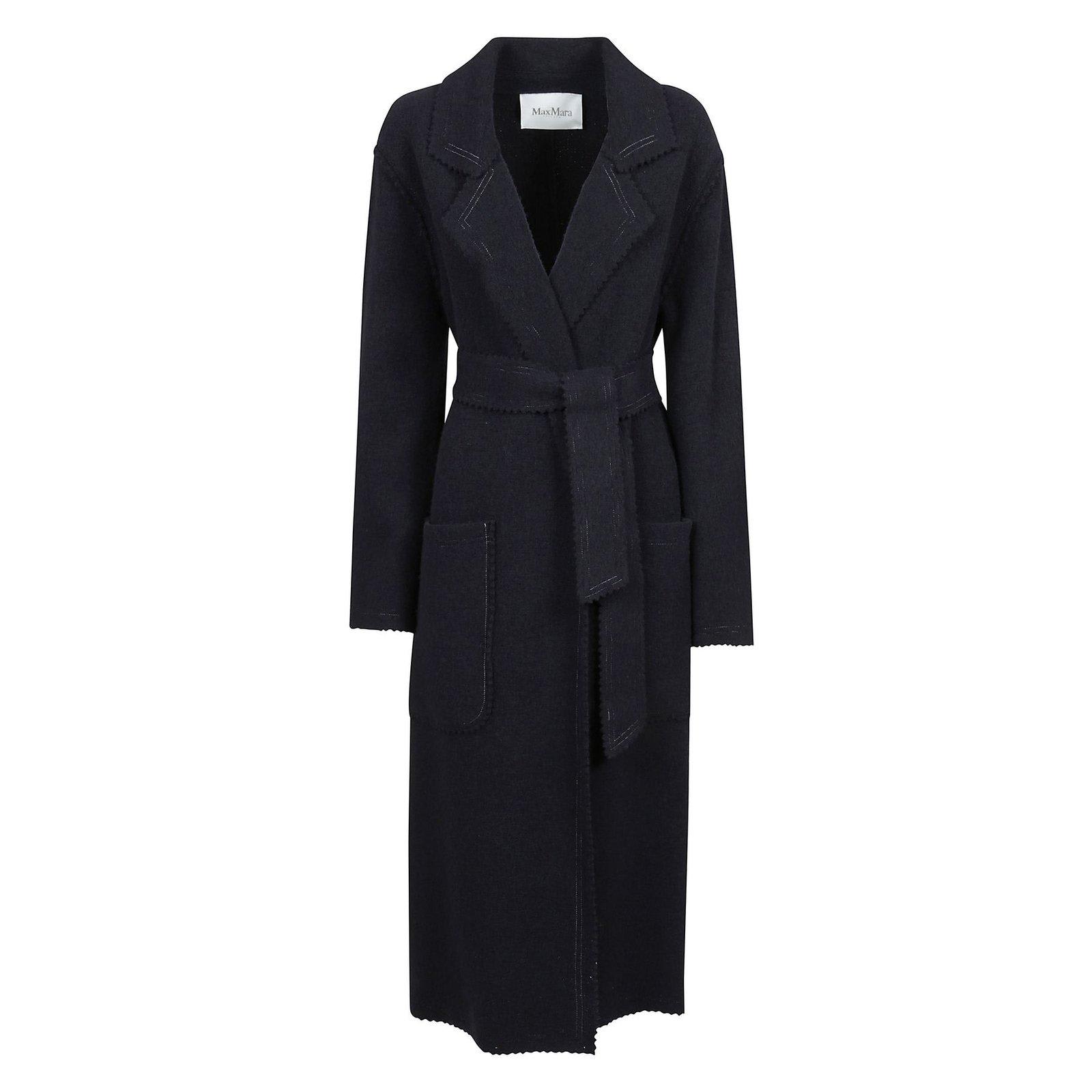 Max Mara Collared Belted Coat