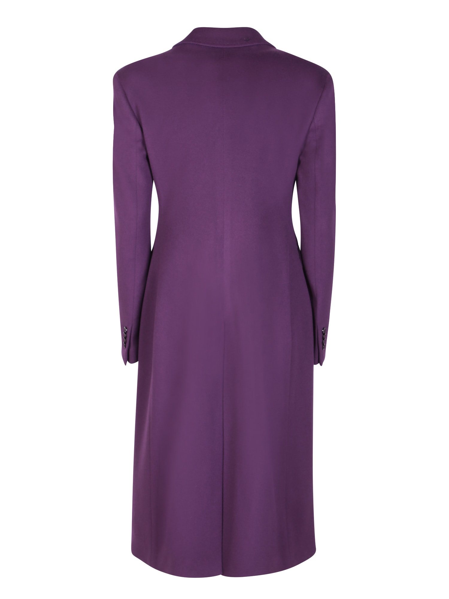 Shop Tagliatore Wool Meryl Coat Purple