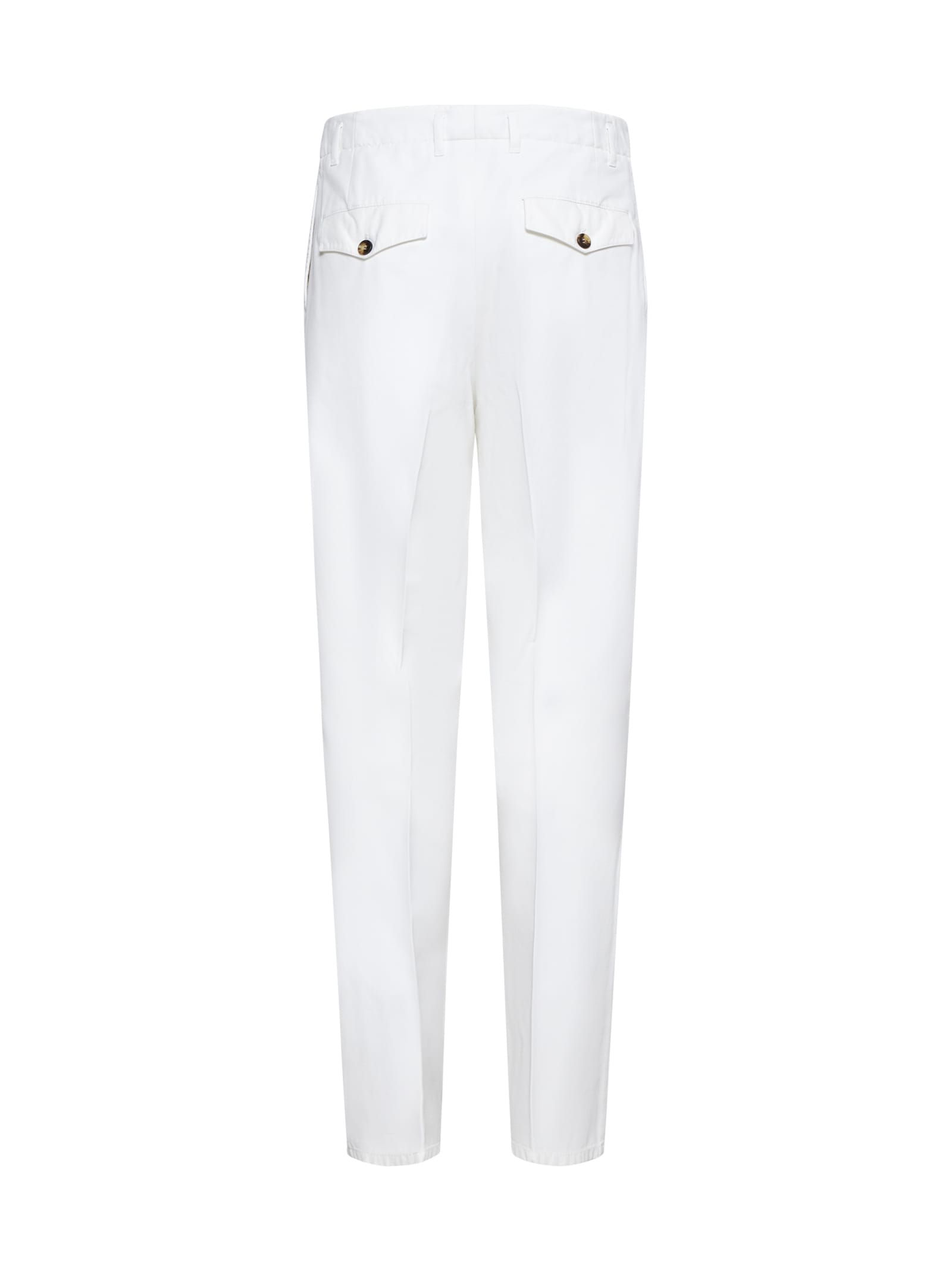 Shop Brunello Cucinelli Pants In Offwhite