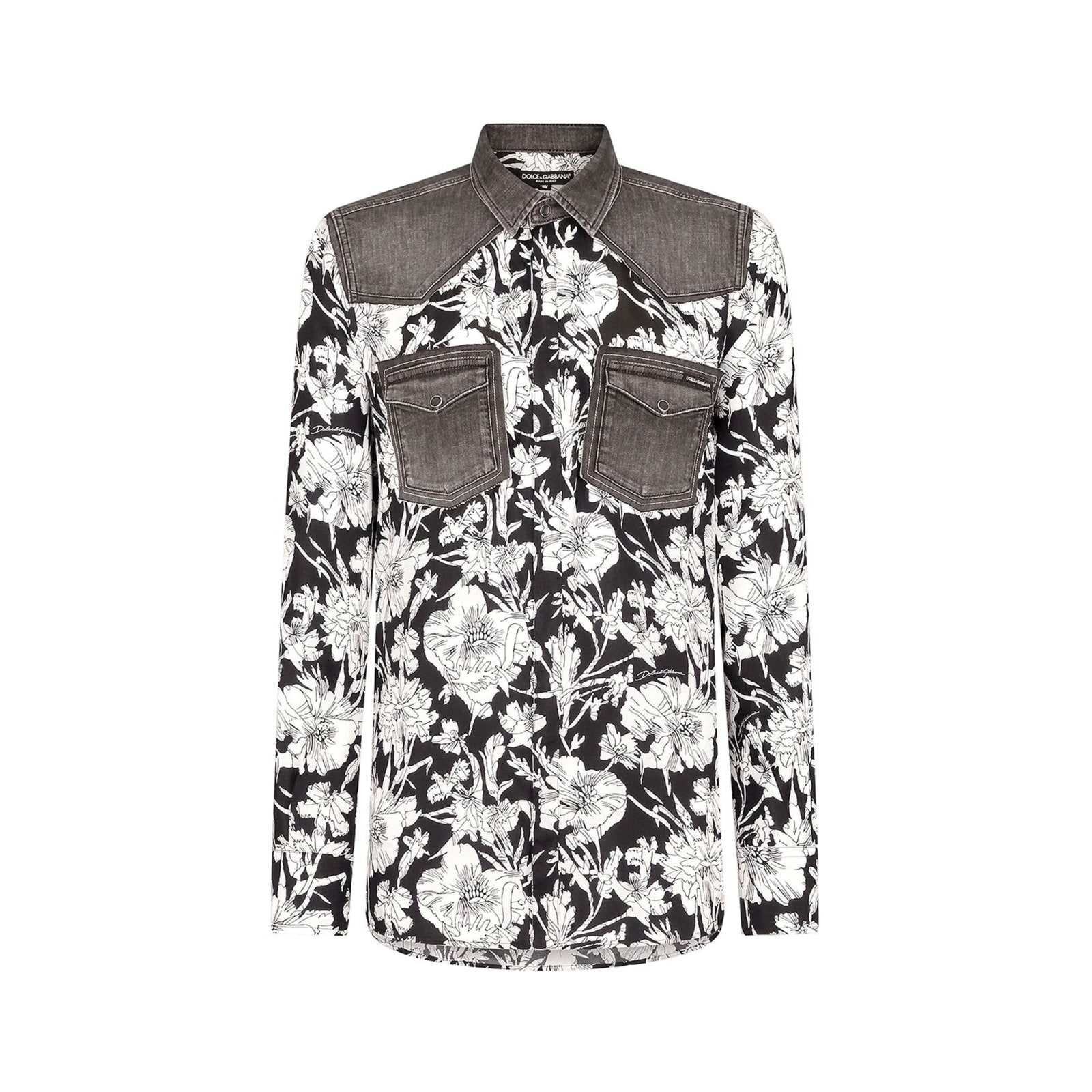 Dolce & Gabbana Flower Print Shirt