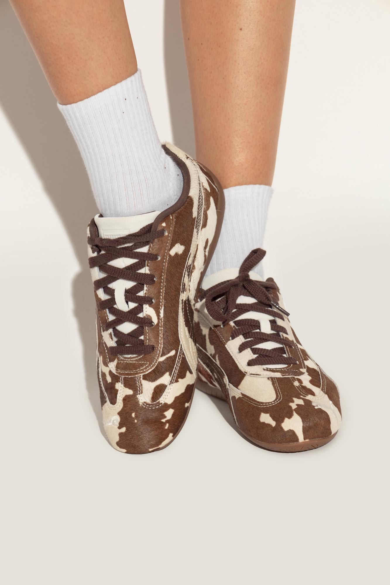 Puma Womens Cow Print Brown Speedcat Og Pony Hair Effect Trainers