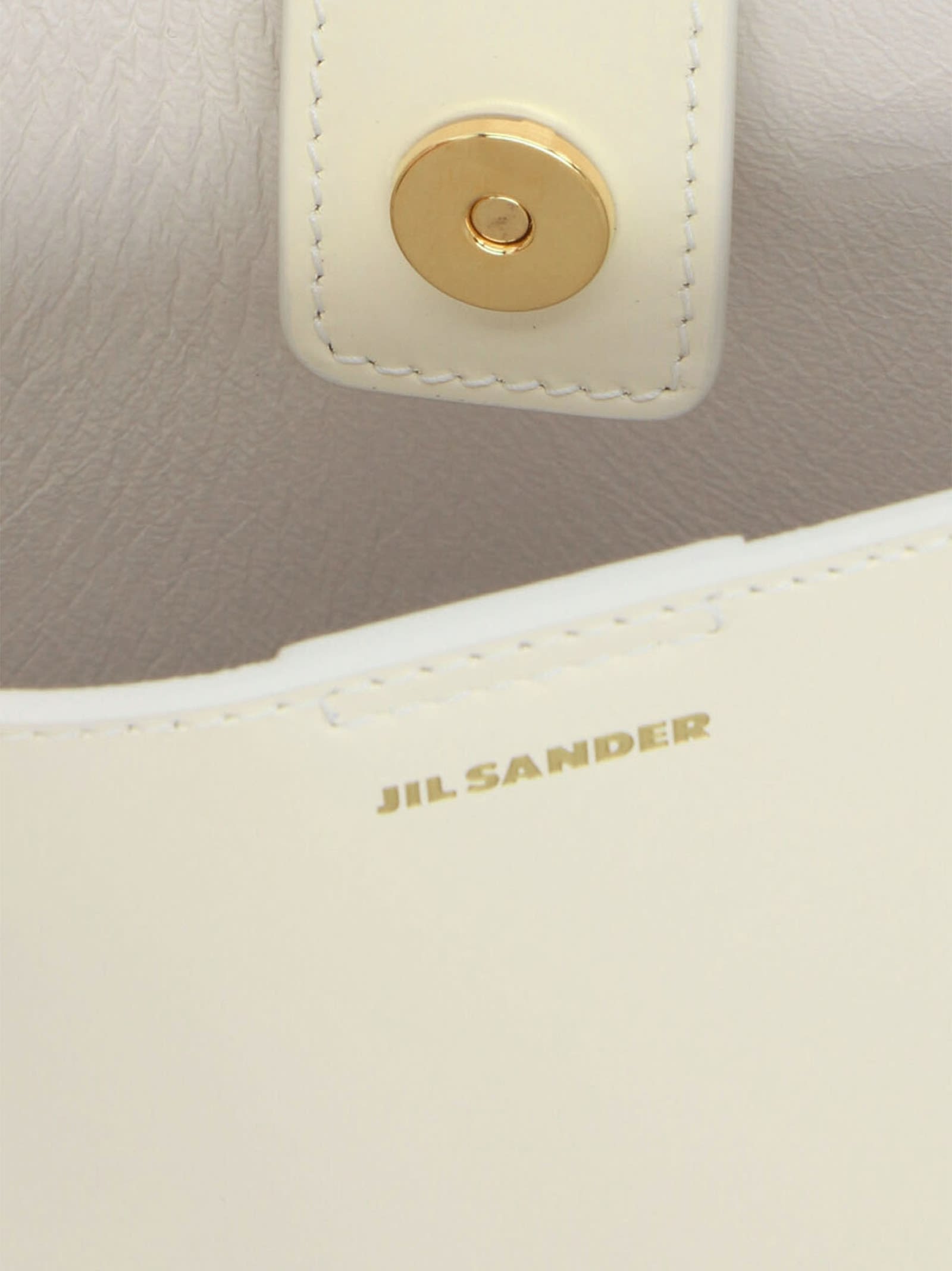 Shop Jil Sander Tangle Crossbody Bag In White