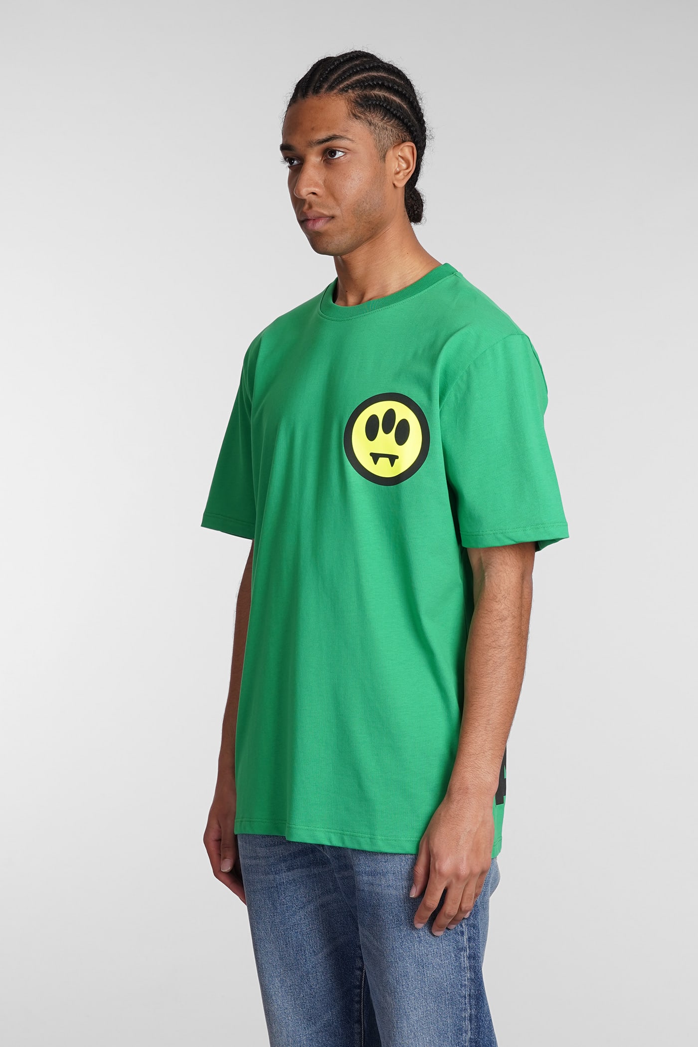 Shop Barrow T-shirt In Green Cotton