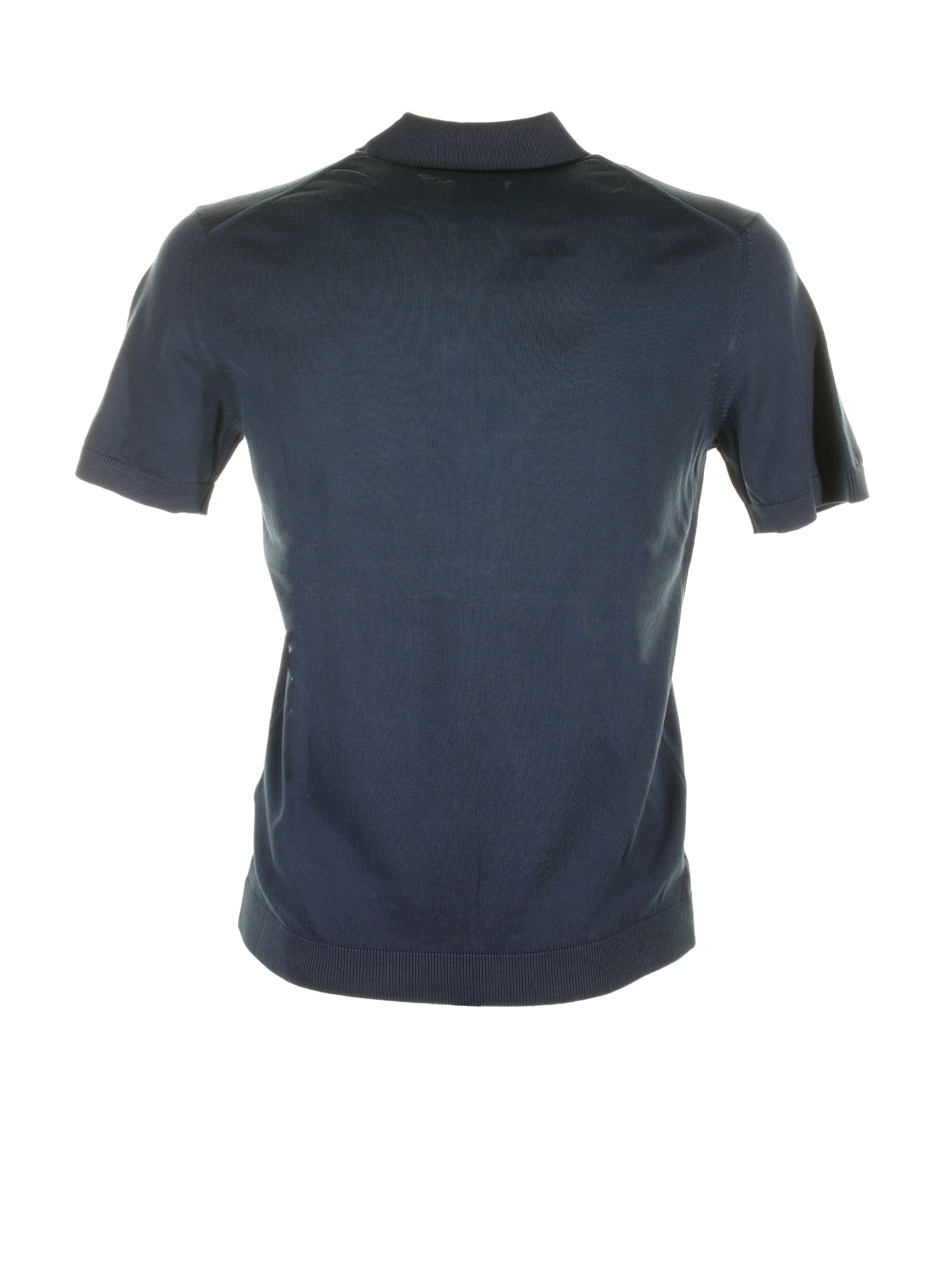 Shop Paul&amp;shark Blue Short Sleeve Polo Shirt