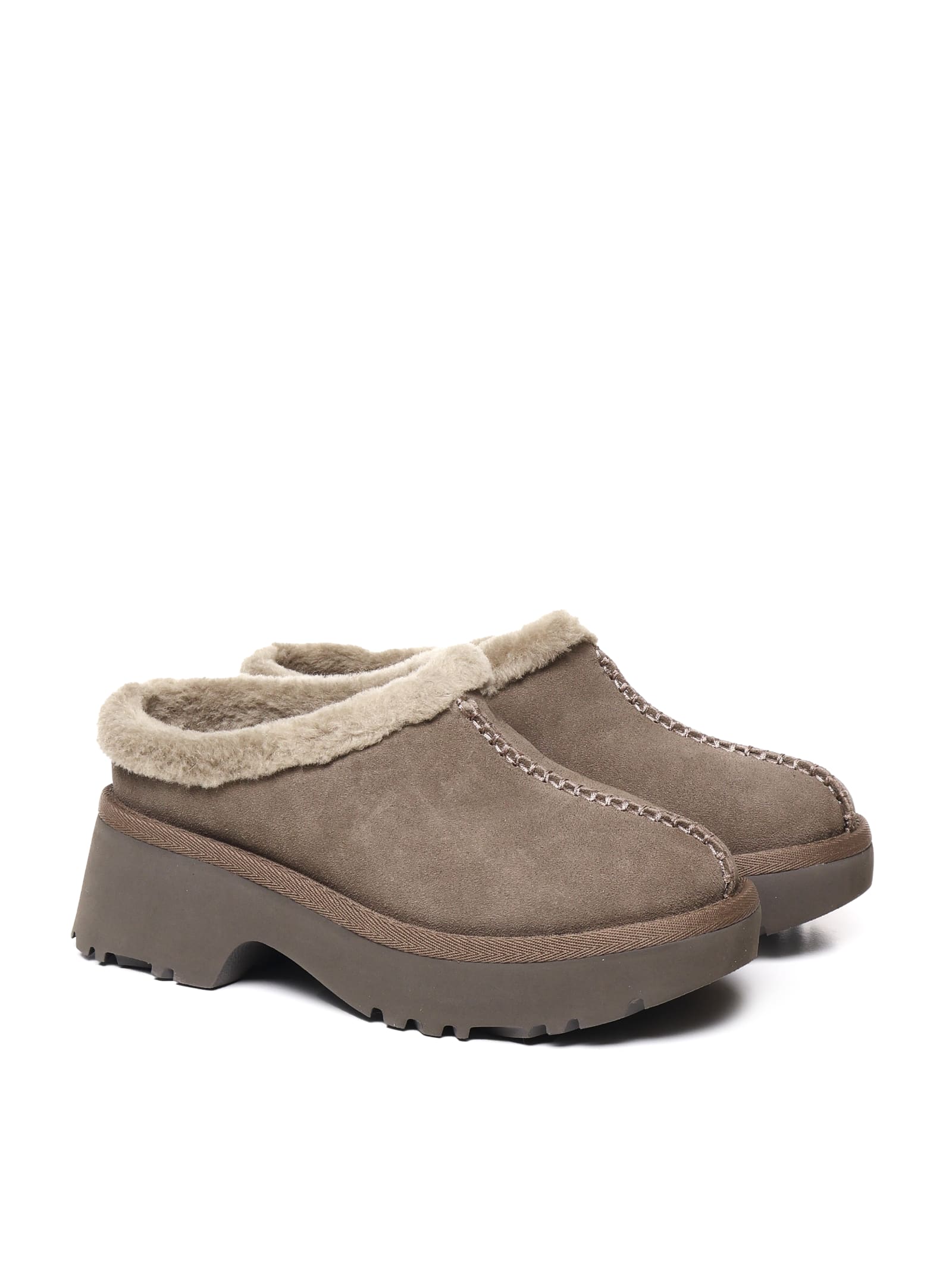 Shop Ugg Cozy Clogs In Sheepskin In Hck Hickory