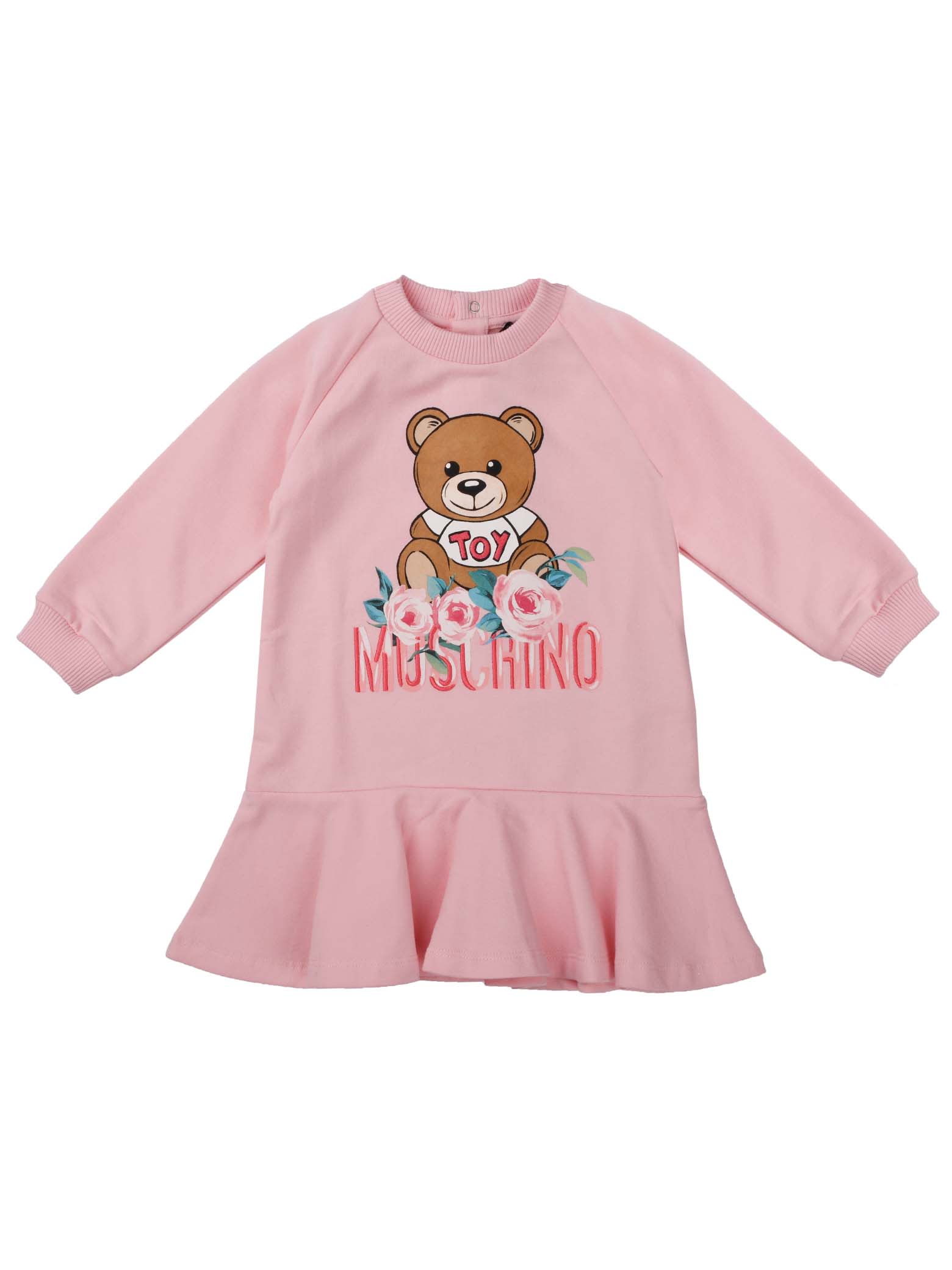 Moschino Pink Dress With Bear