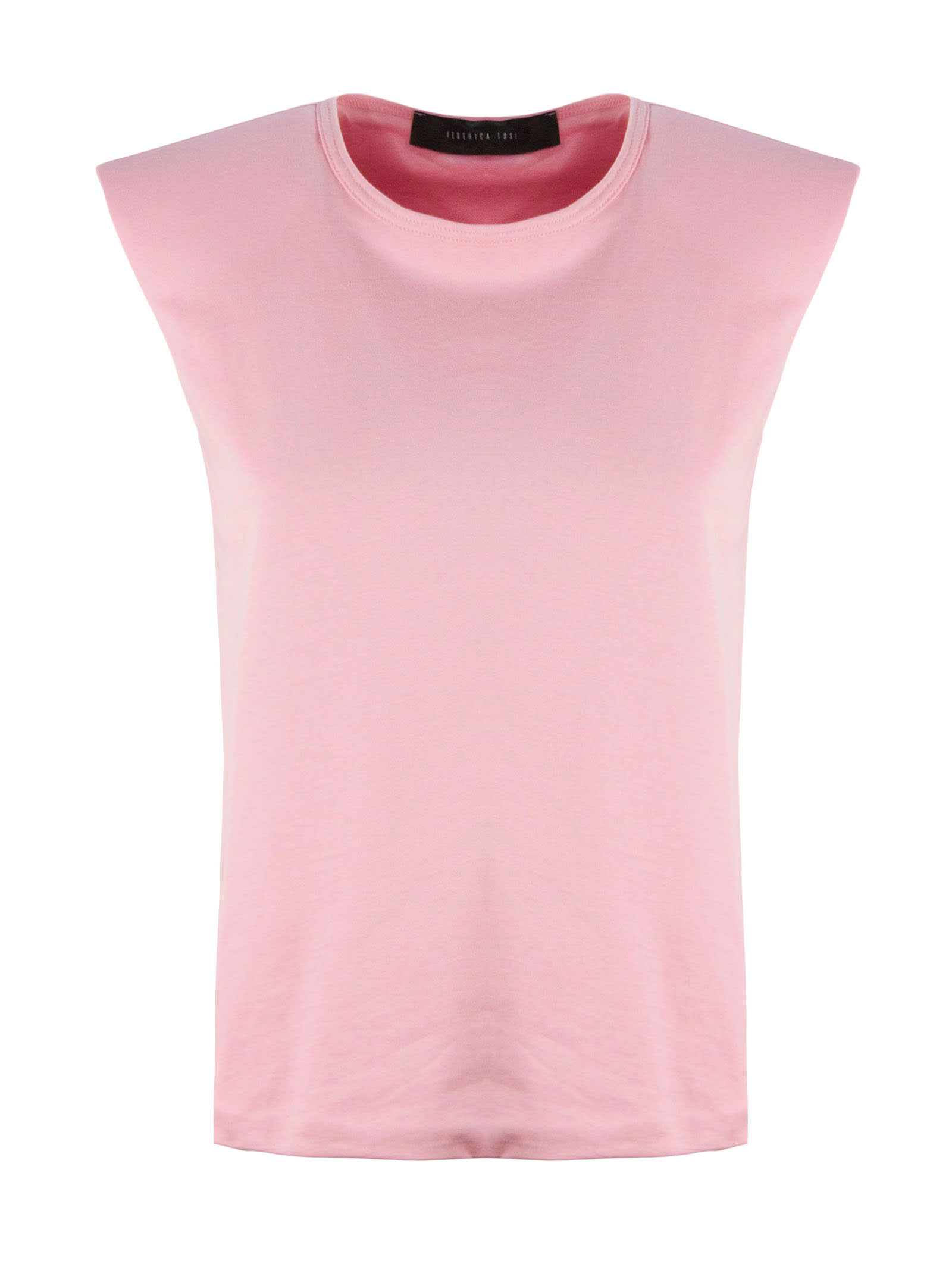 Federica Tosi Pink Cotton T-shirt