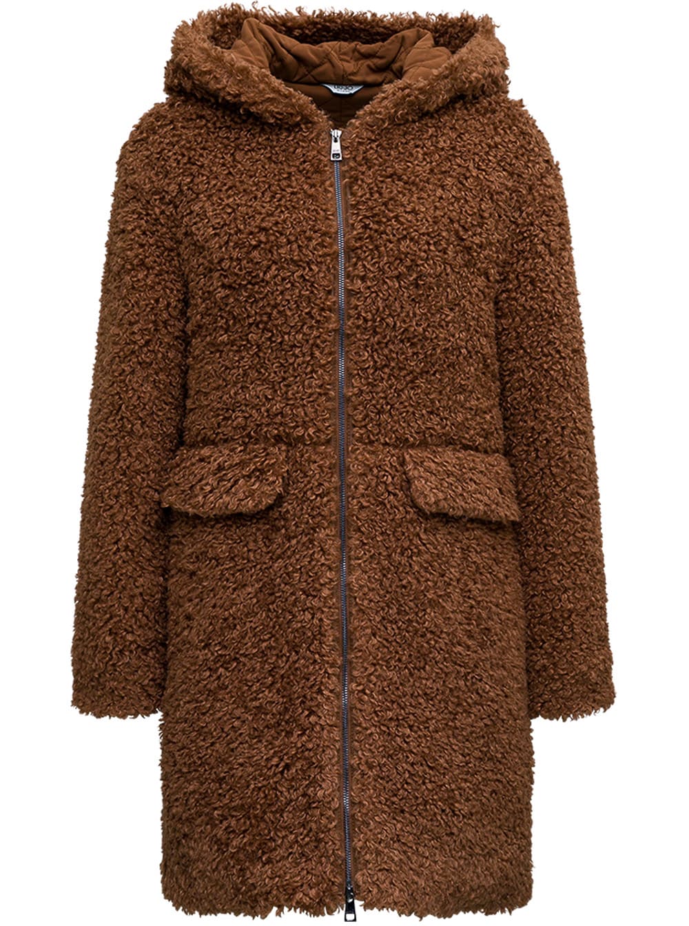 Liu-Jo Brown Teddy Coat With Pockets