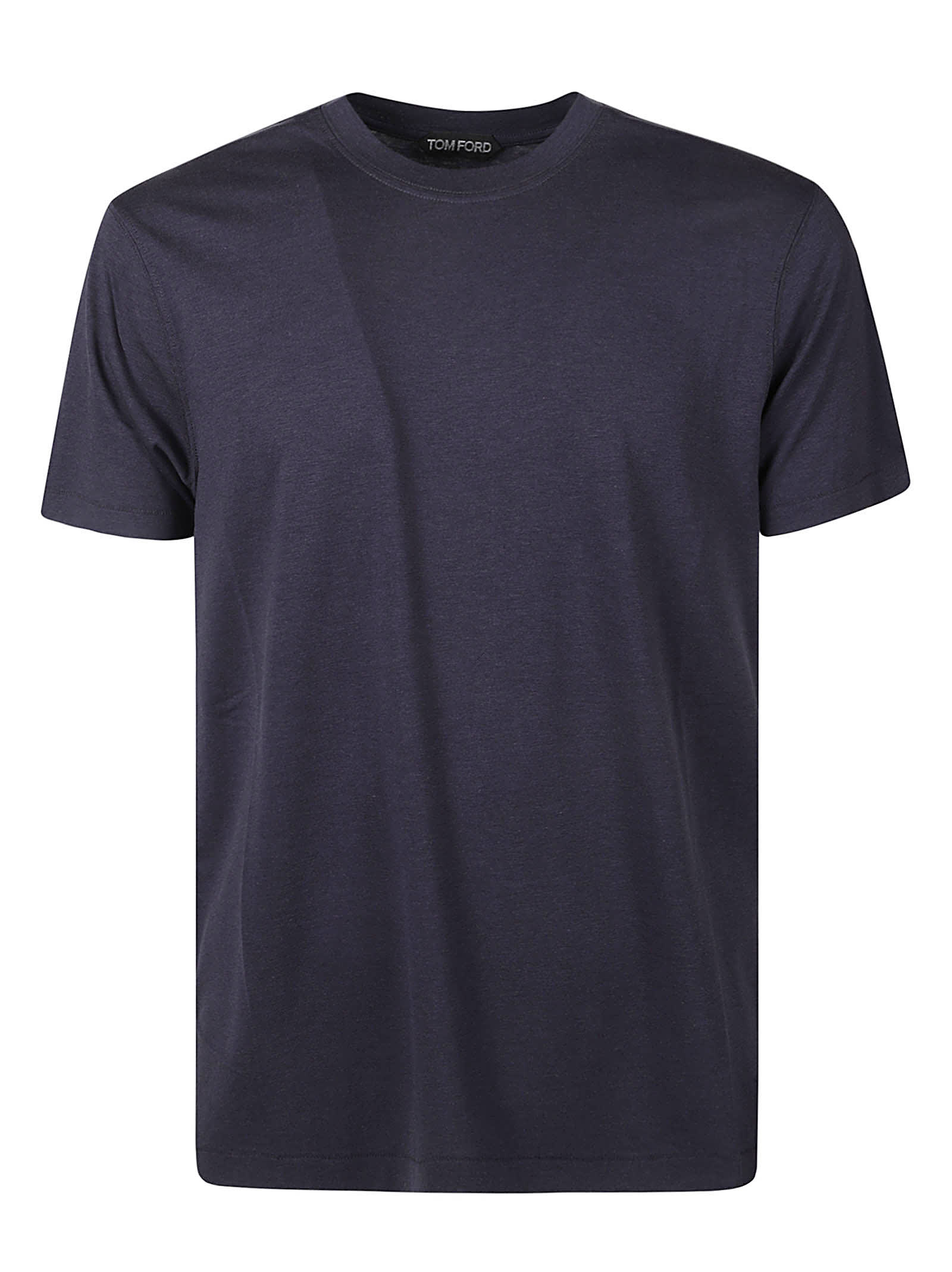 Shop Tom Ford Round Neck T-shirt In Dark Blue