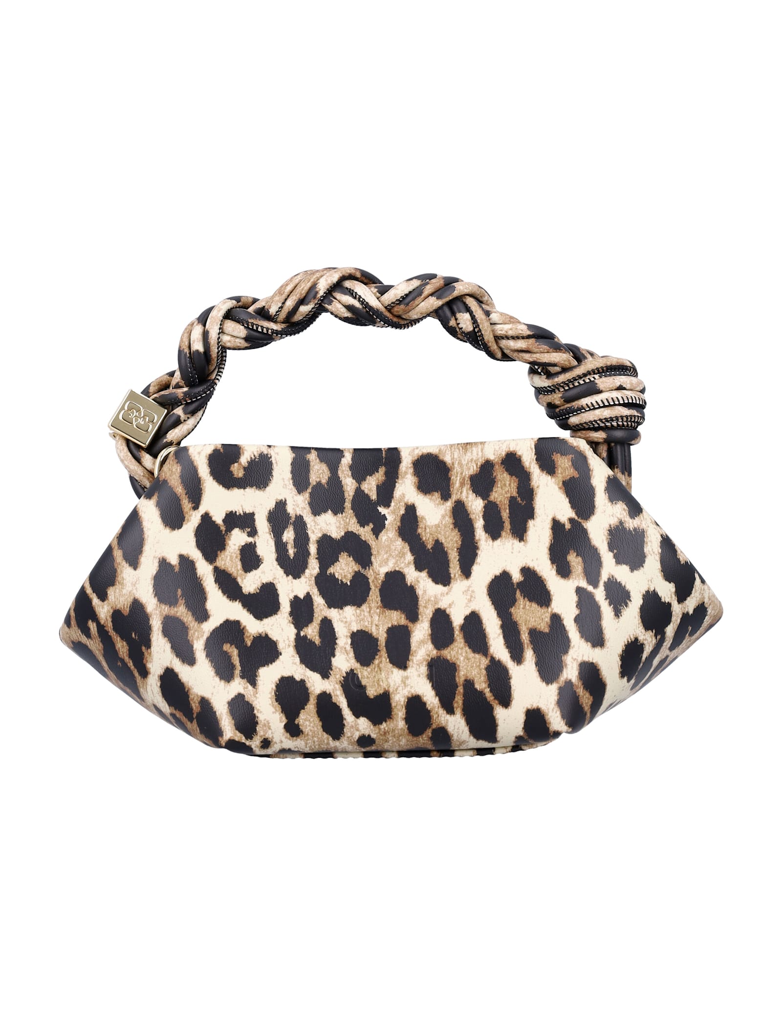 Ganni Bou Mini Handbag In Animal Print