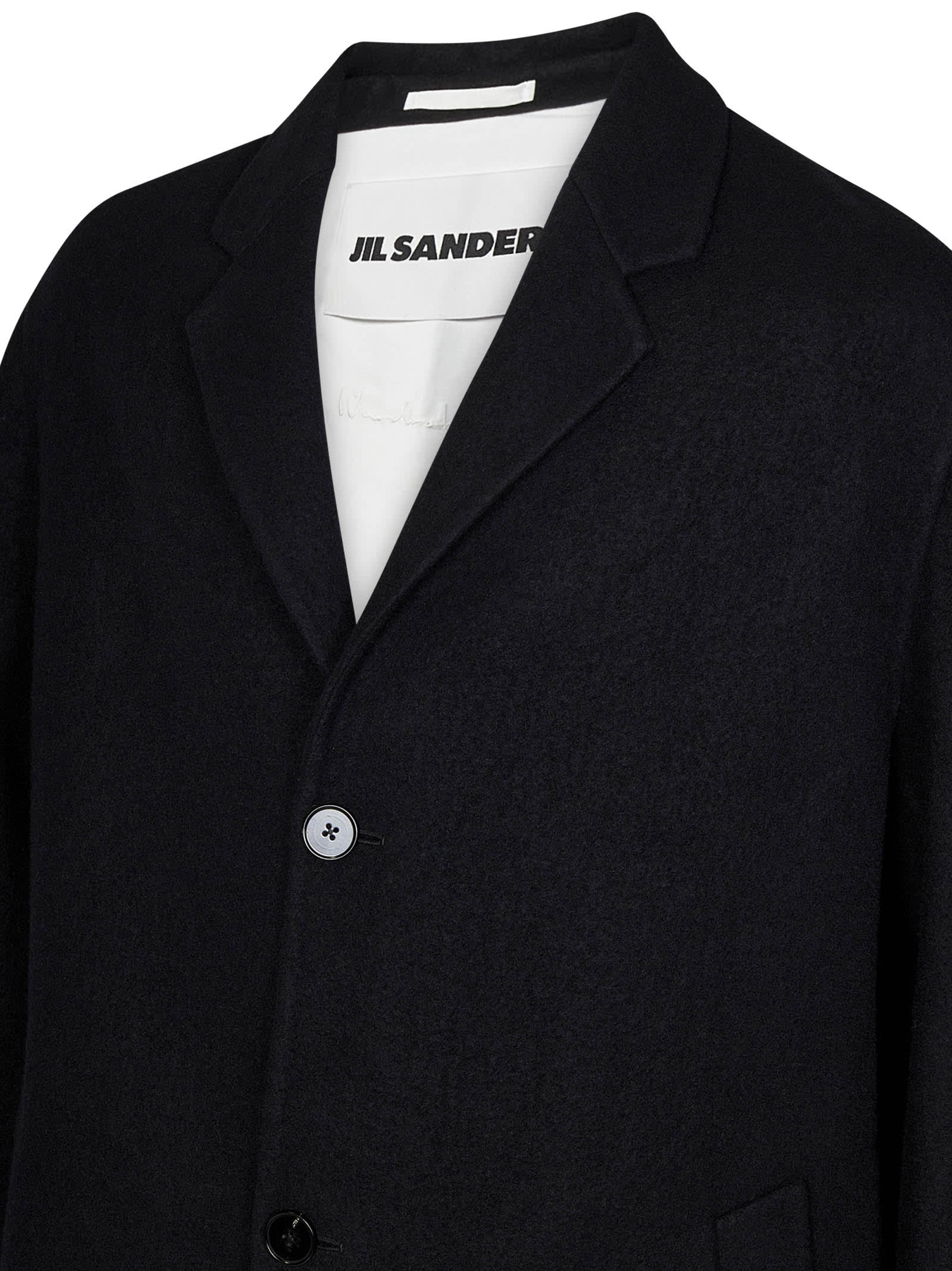 Shop Jil Sander Coat In Black