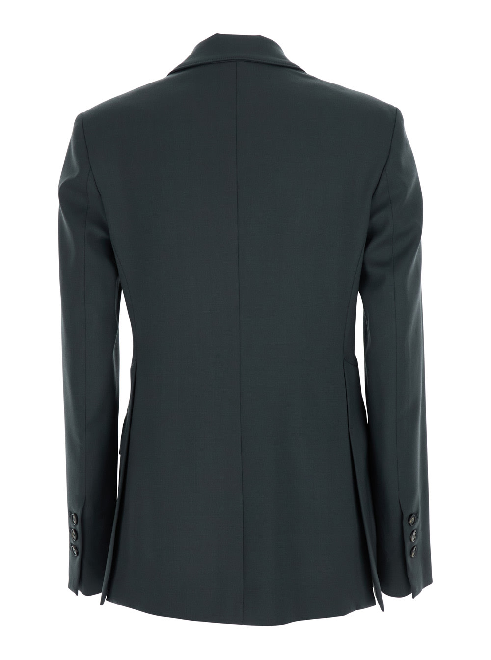 Tela Double-breasted Peak-lapel Blazer In Blue