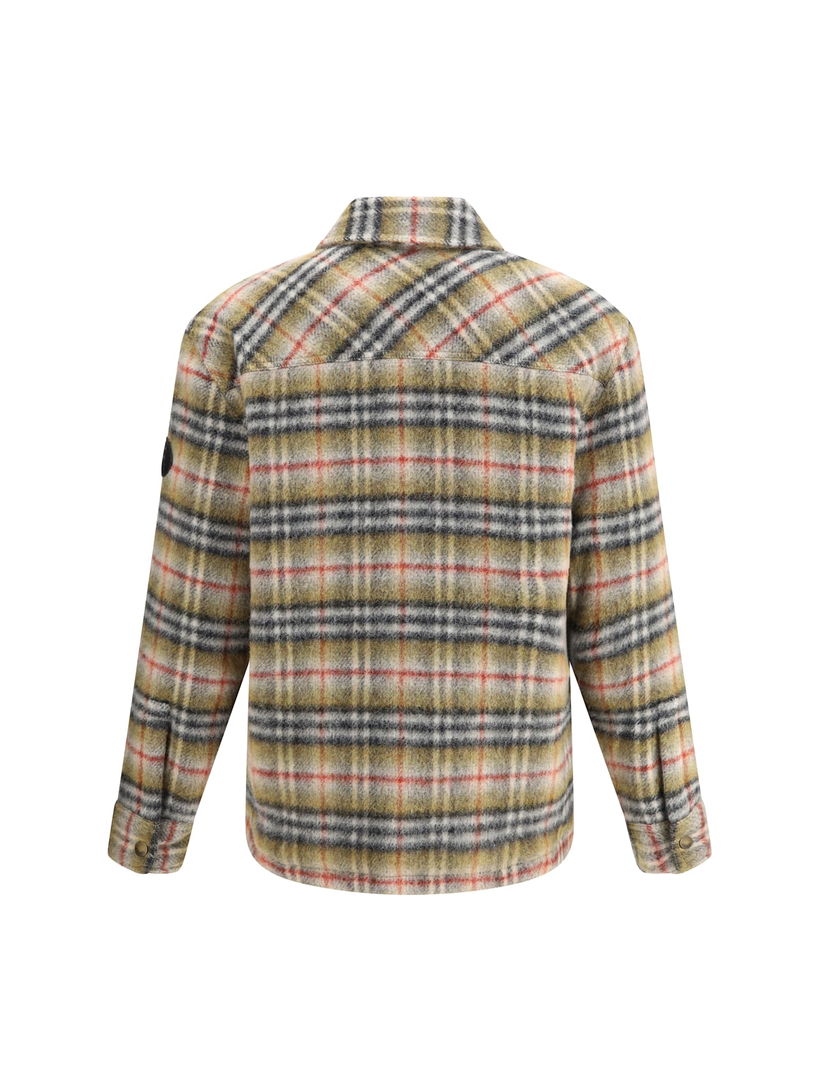 Burberry Men Check Wool Jacket In Multi