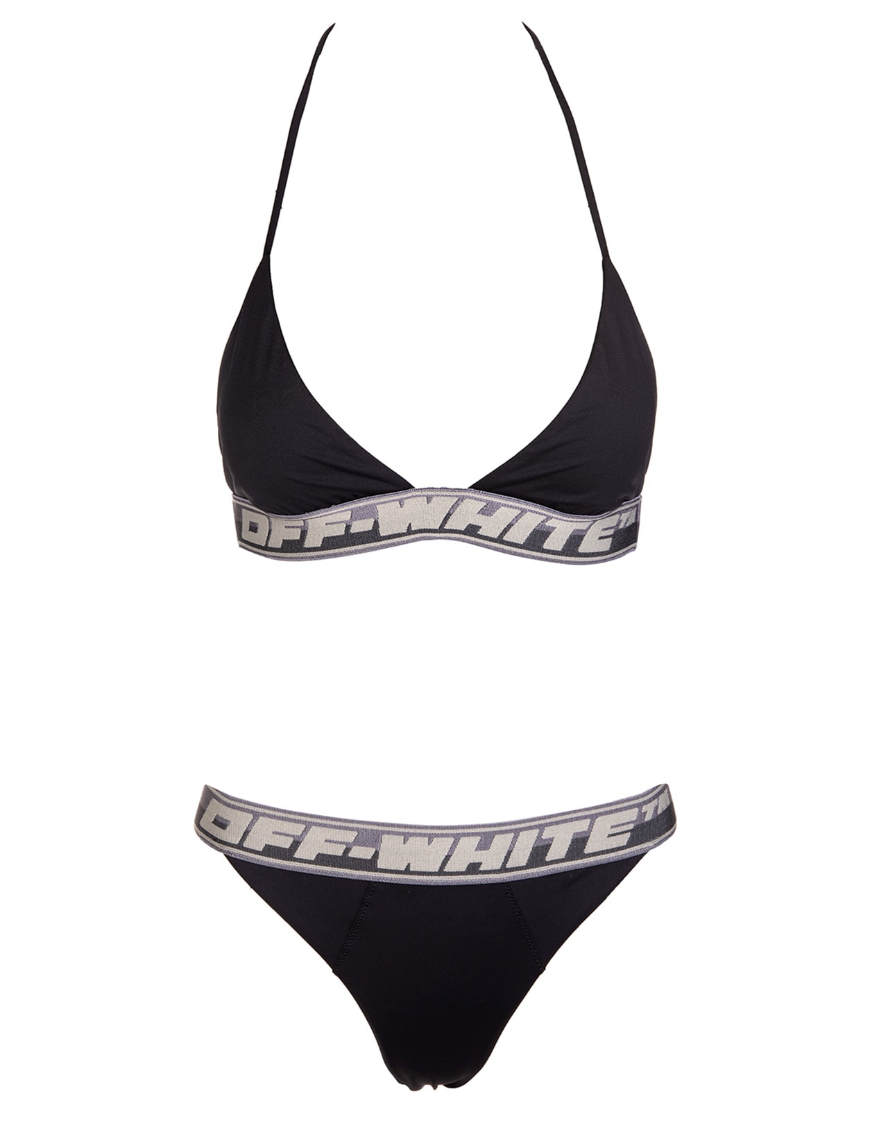 Off-White Black Logo Band Bikini