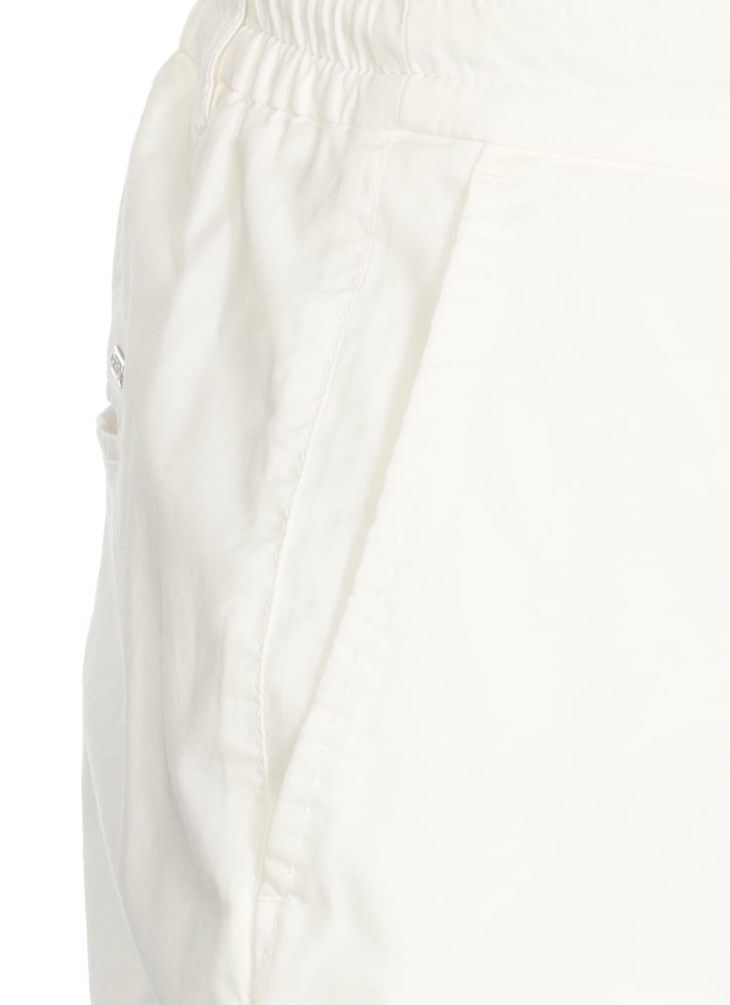 Shop Peserico Cotton Curdoroy Trousers In White