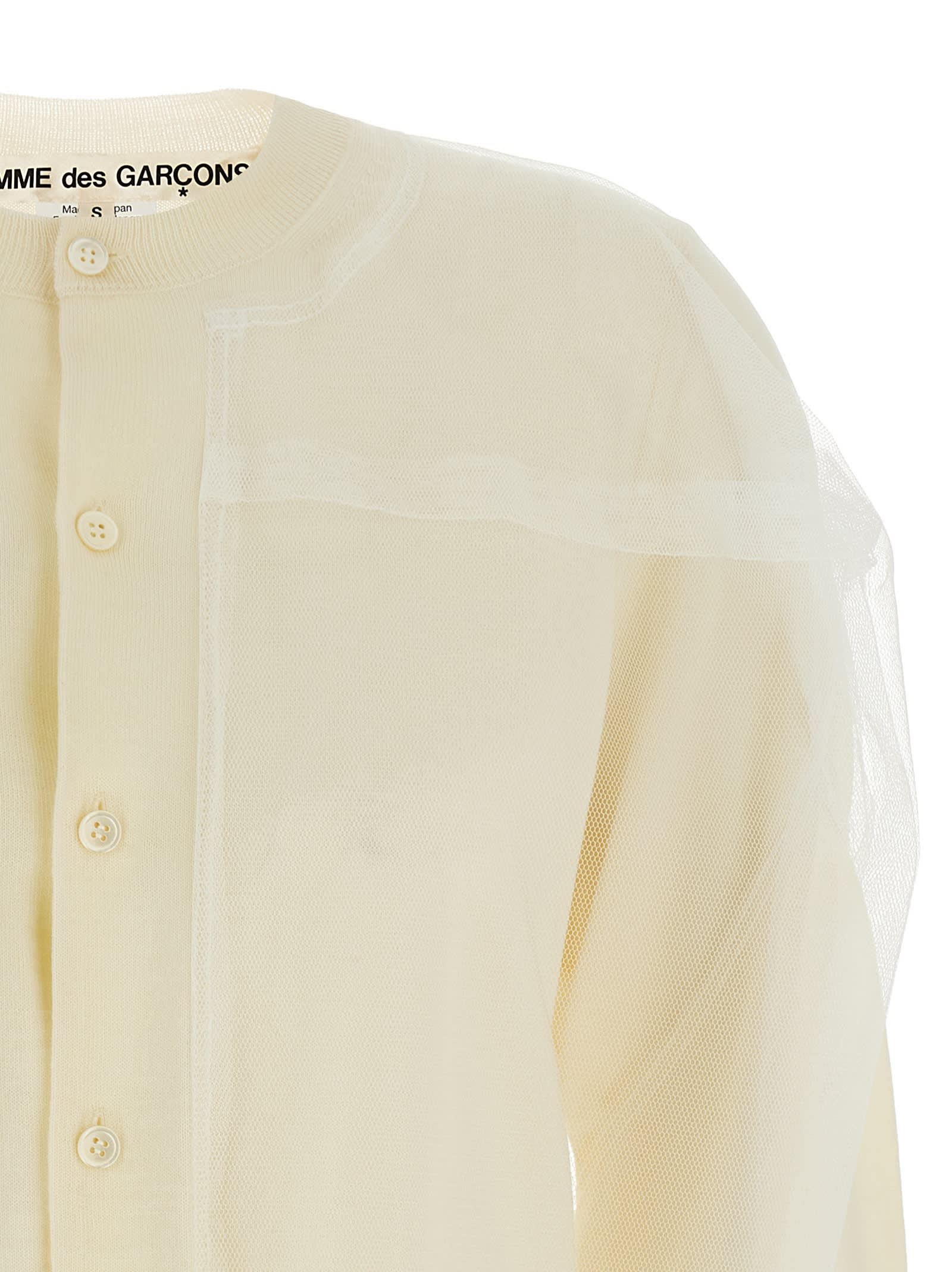 COMME DES GARÇONS TULLE CARDIGAN 