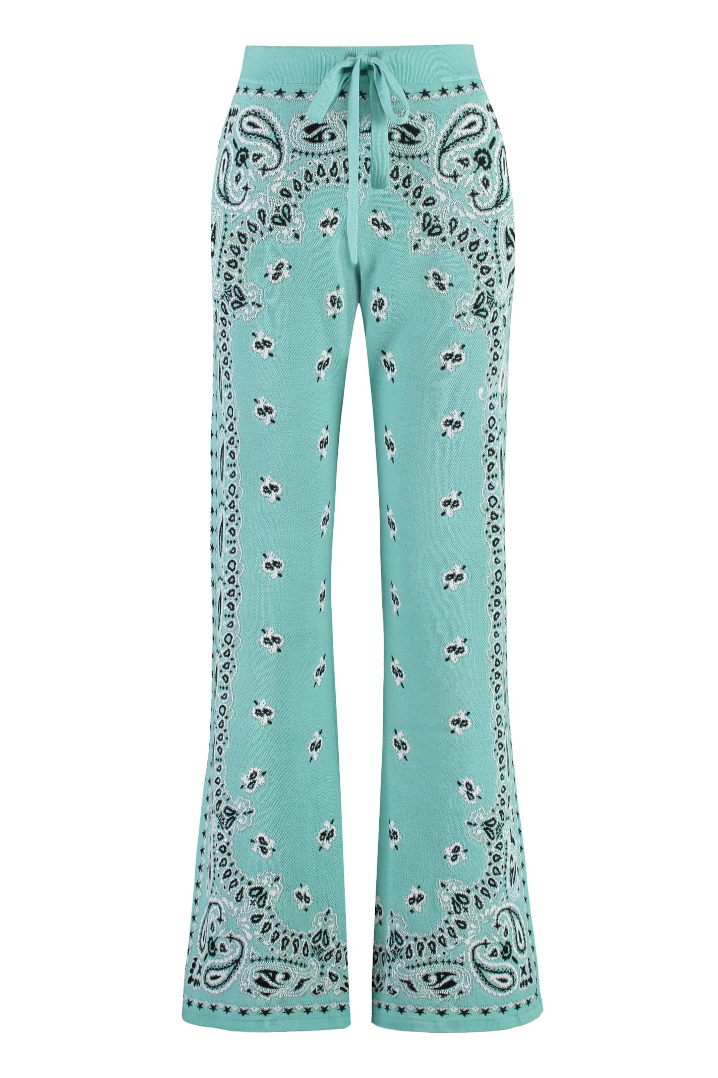 Shop Amiri Knitted Trousers In Green