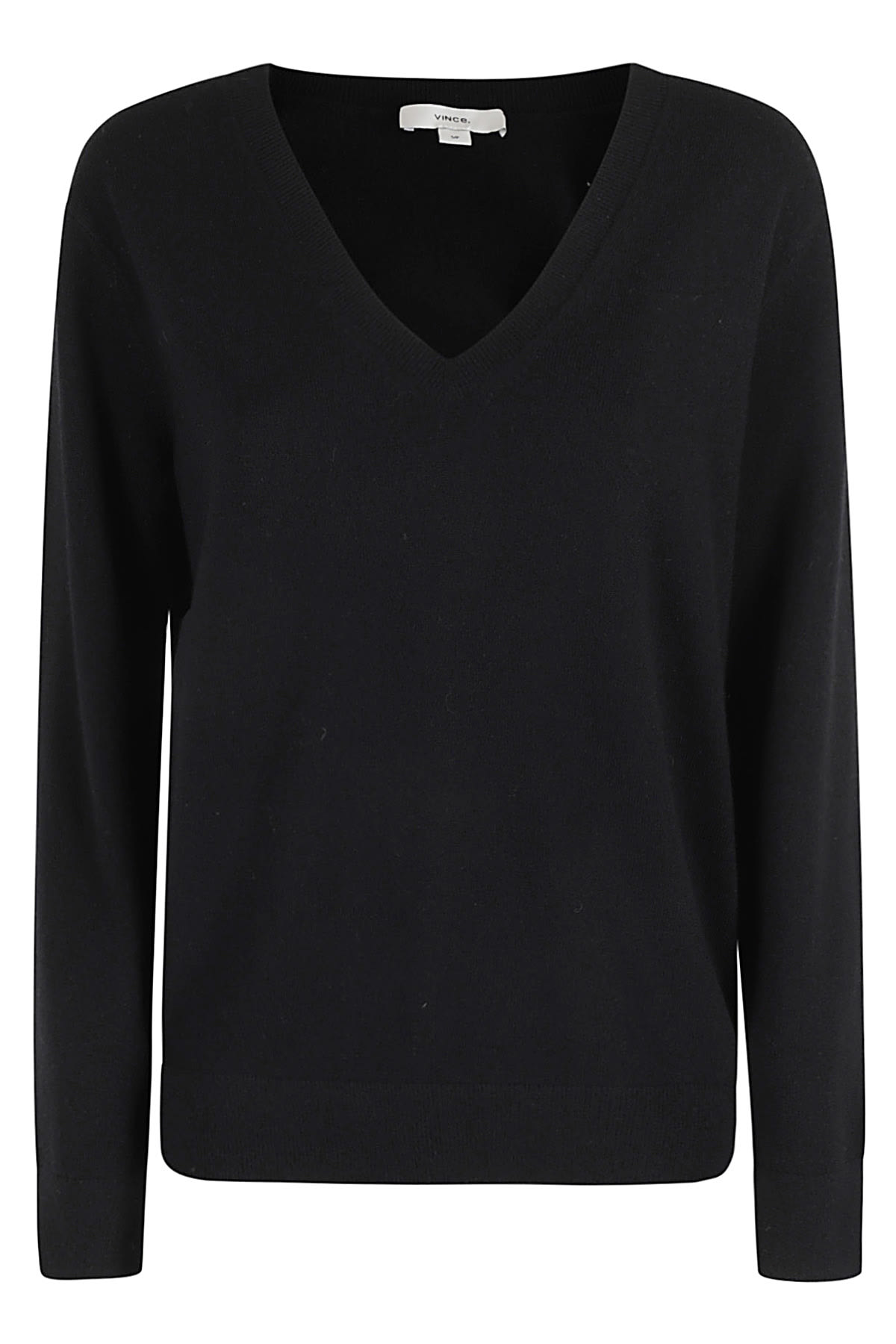 Shop Vince Weekend V Neck In Blk