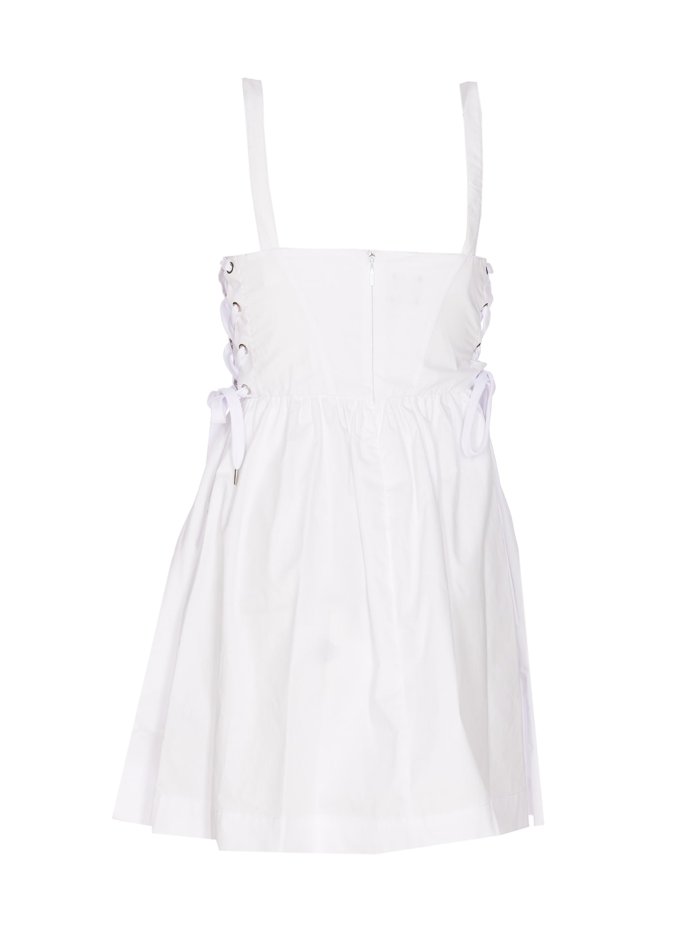 Shop Pinko Amazonia Dress In Bianco Brill.