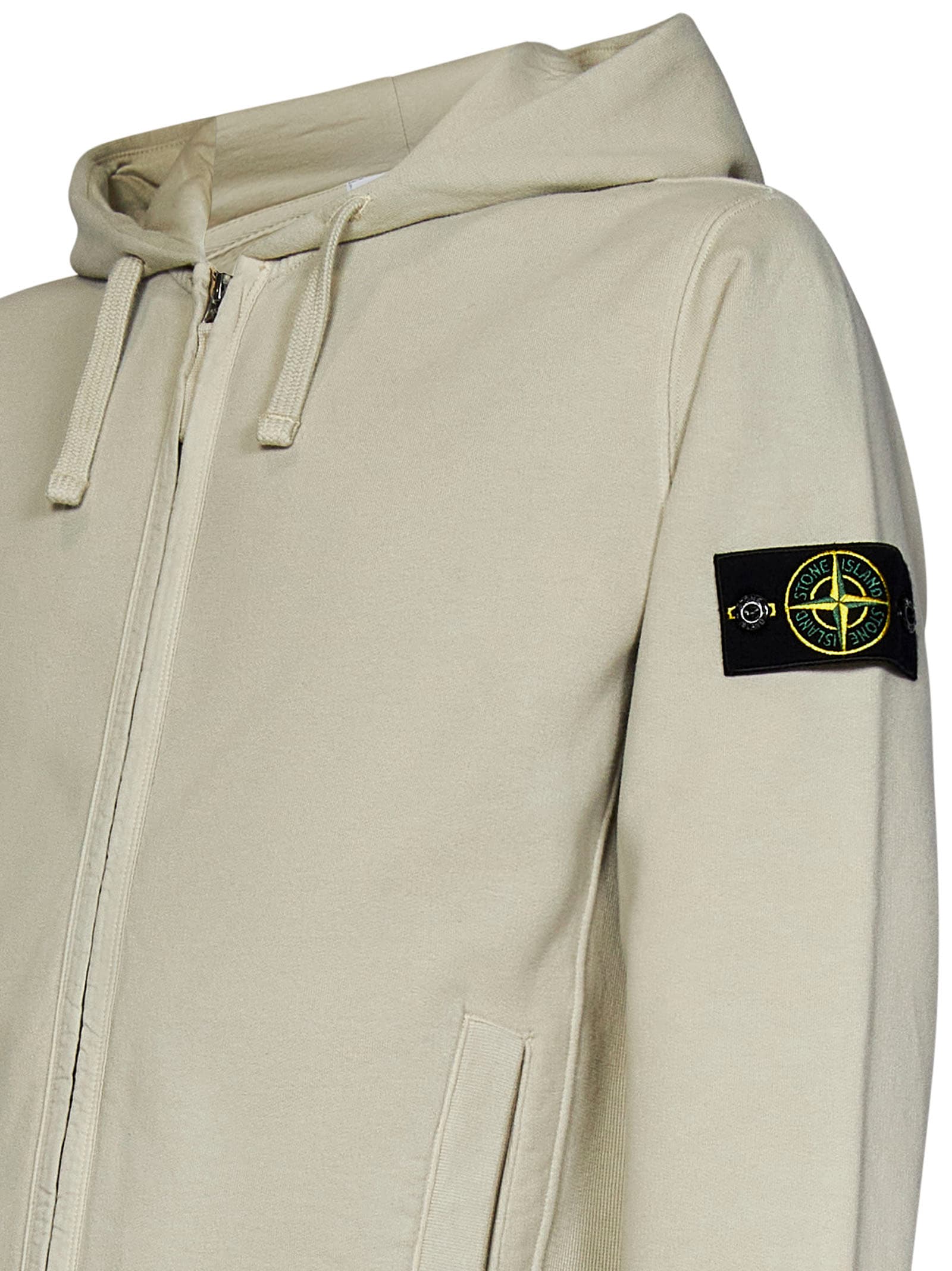 Shop Stone Island Swetshirt In Beige