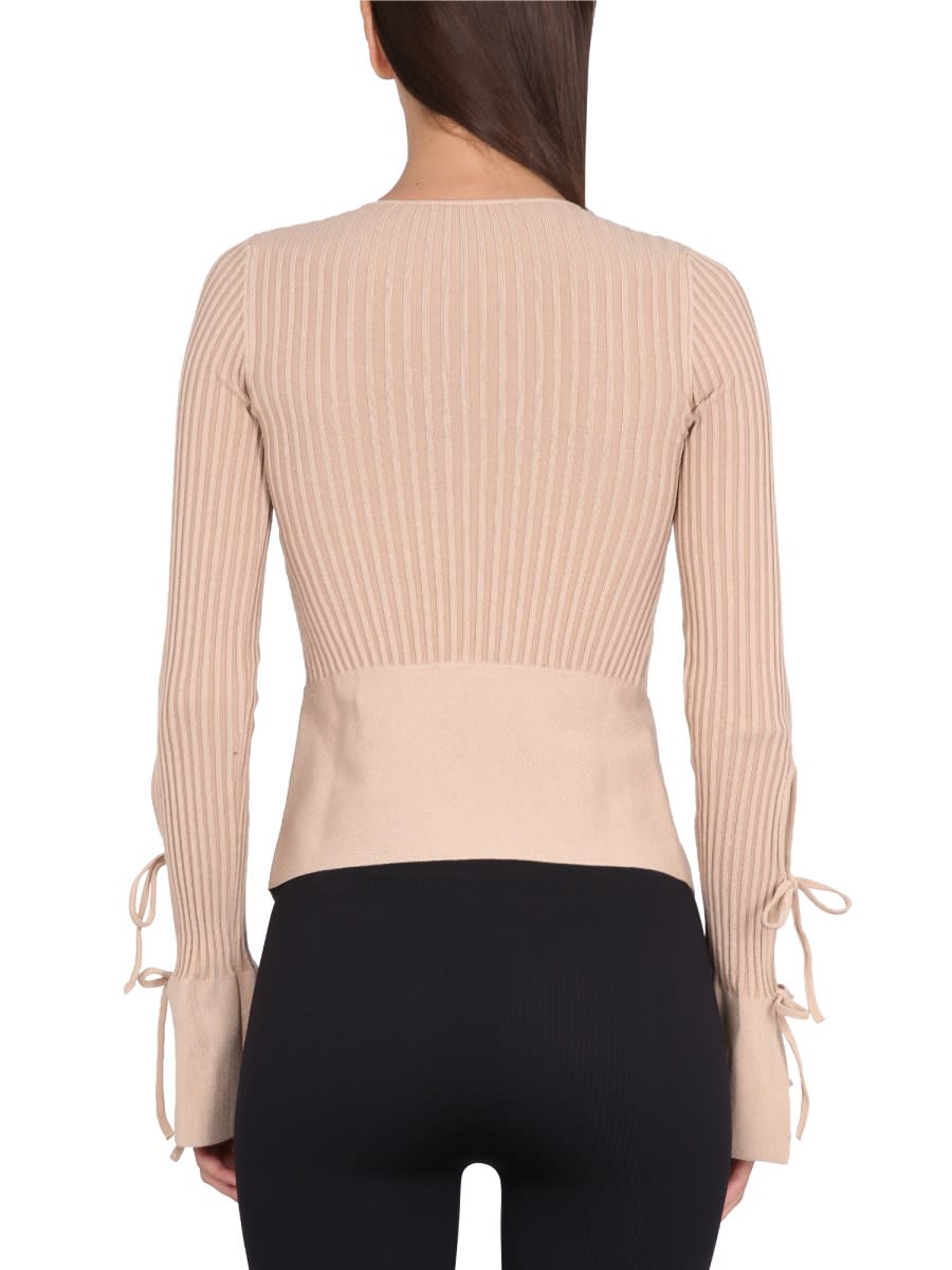 Andreädamo Andreādamo Knitted Cardigan In Powder