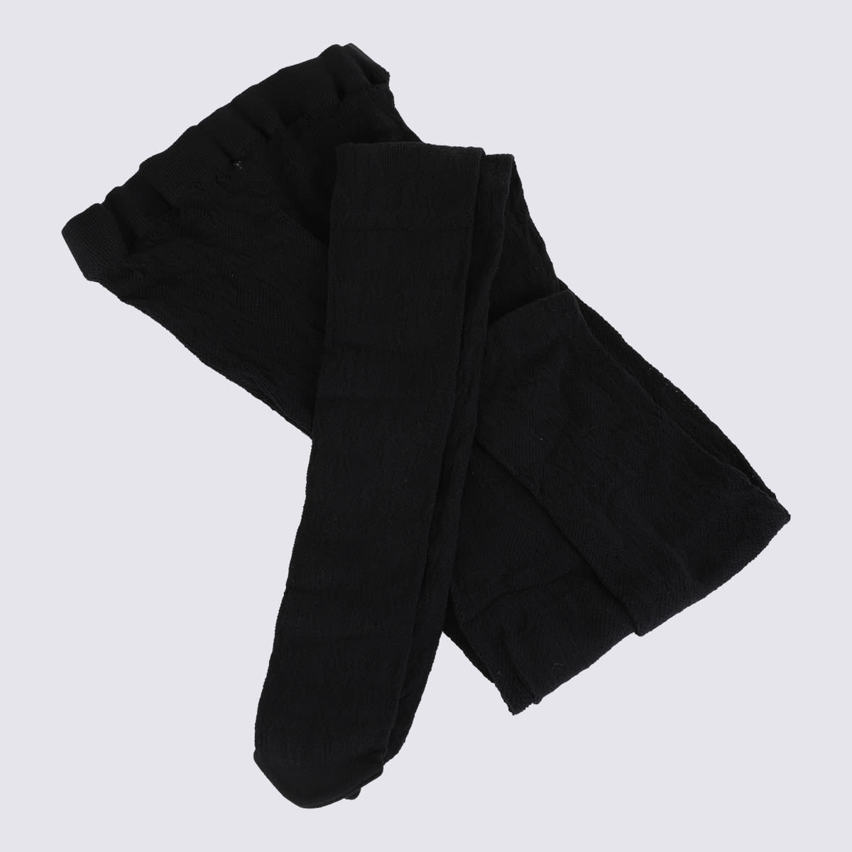 Black Wool Collant Socks