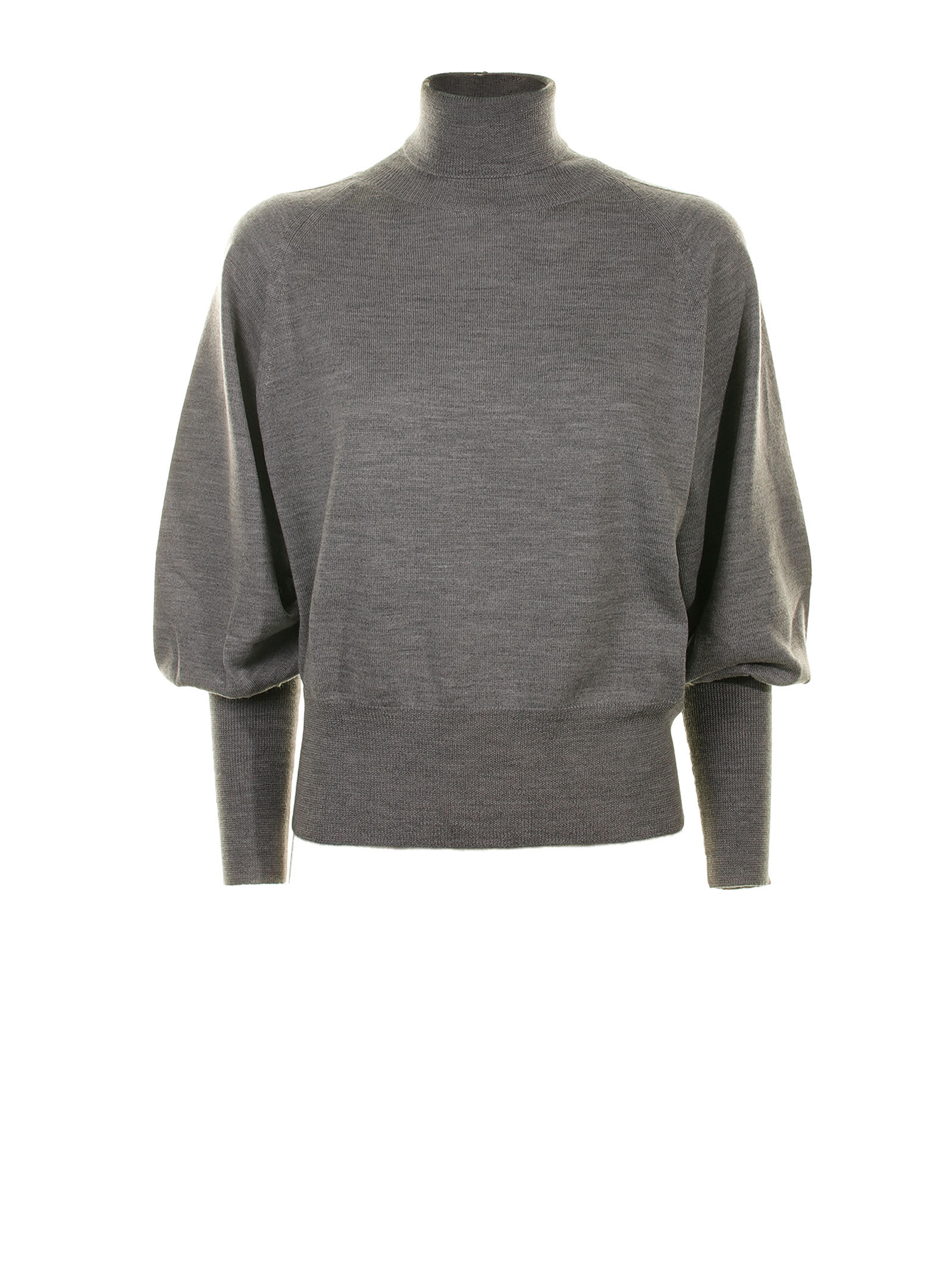 Fabiana Filippi Merino Wool Turtleneck Sweater In Roccia