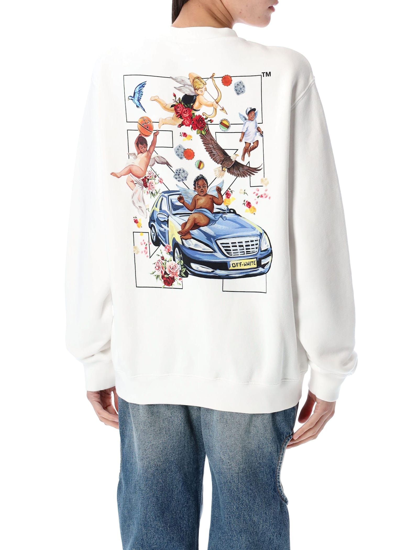 Off-white Fresco Arrow Sweatshirt In White