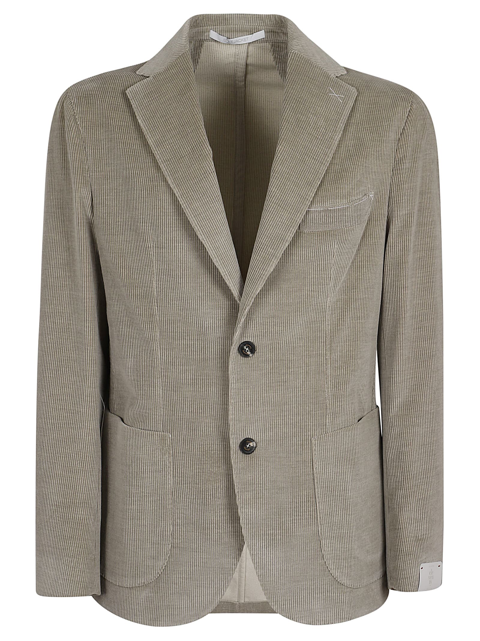 Shop Eleventy Single Breasted Blazer In Military Green