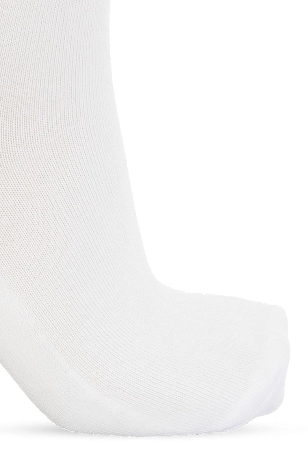 Shop Isabel Marant Logo Intarsia Socks In White