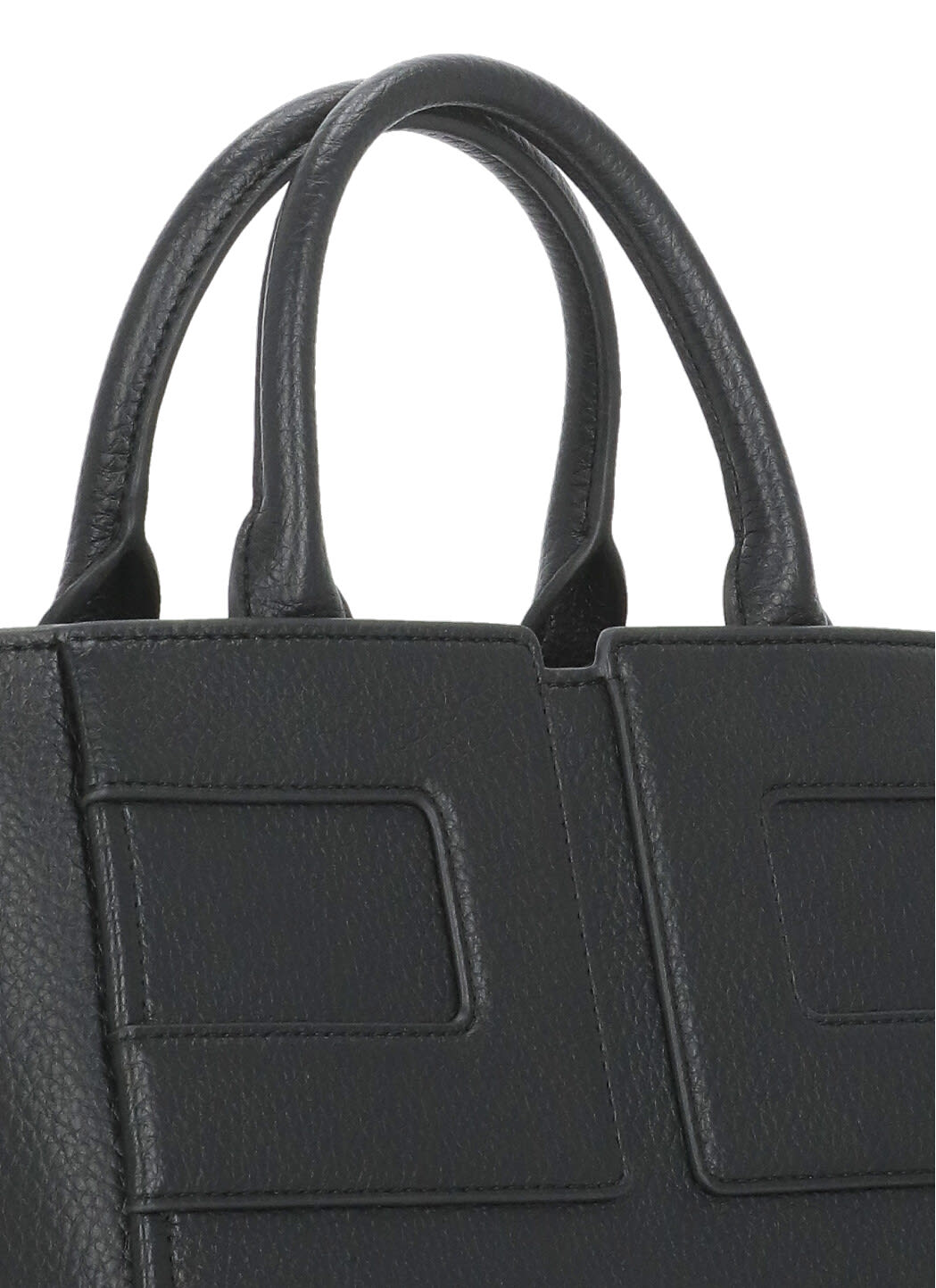Elisabetta Franchi Structured Black Handbag In Black