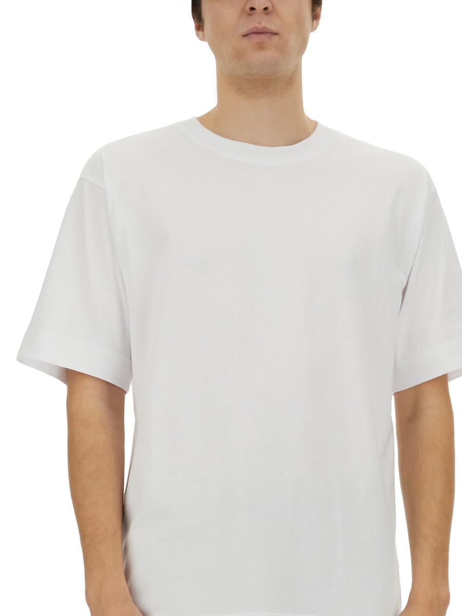 Dries Van Noten Oversized White Cotton T-shirt In White