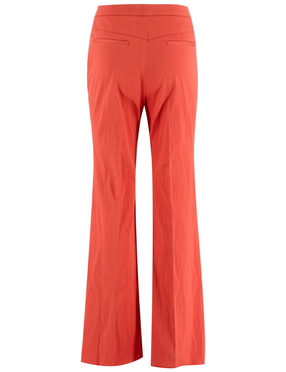 Etro High-waisted Red Trousers With Wide Cut In Red
