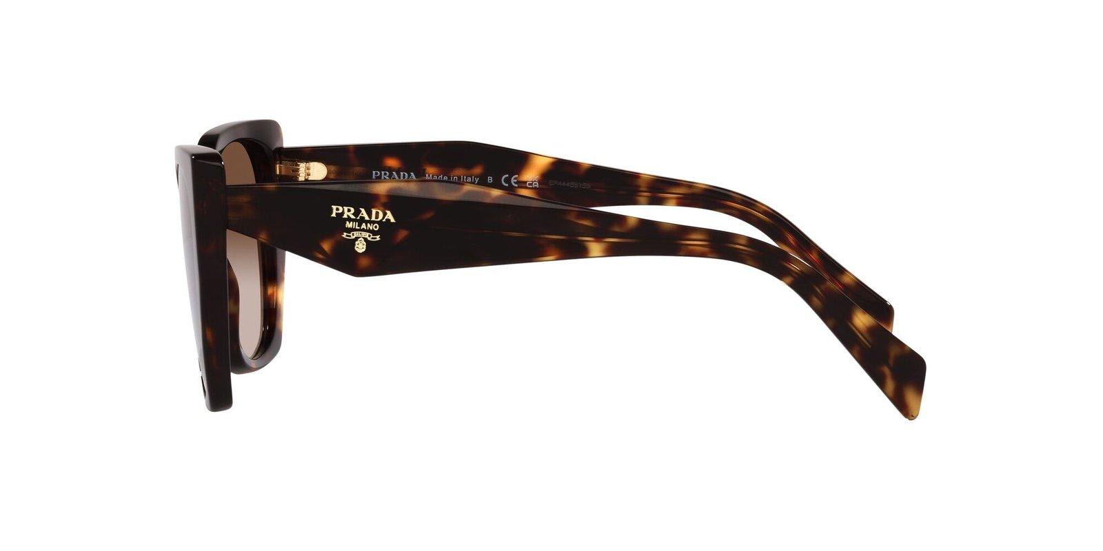 Prada Pr 19zs 2au6s1 55mm Womens Butterfly Sunglasses In 2au6s1