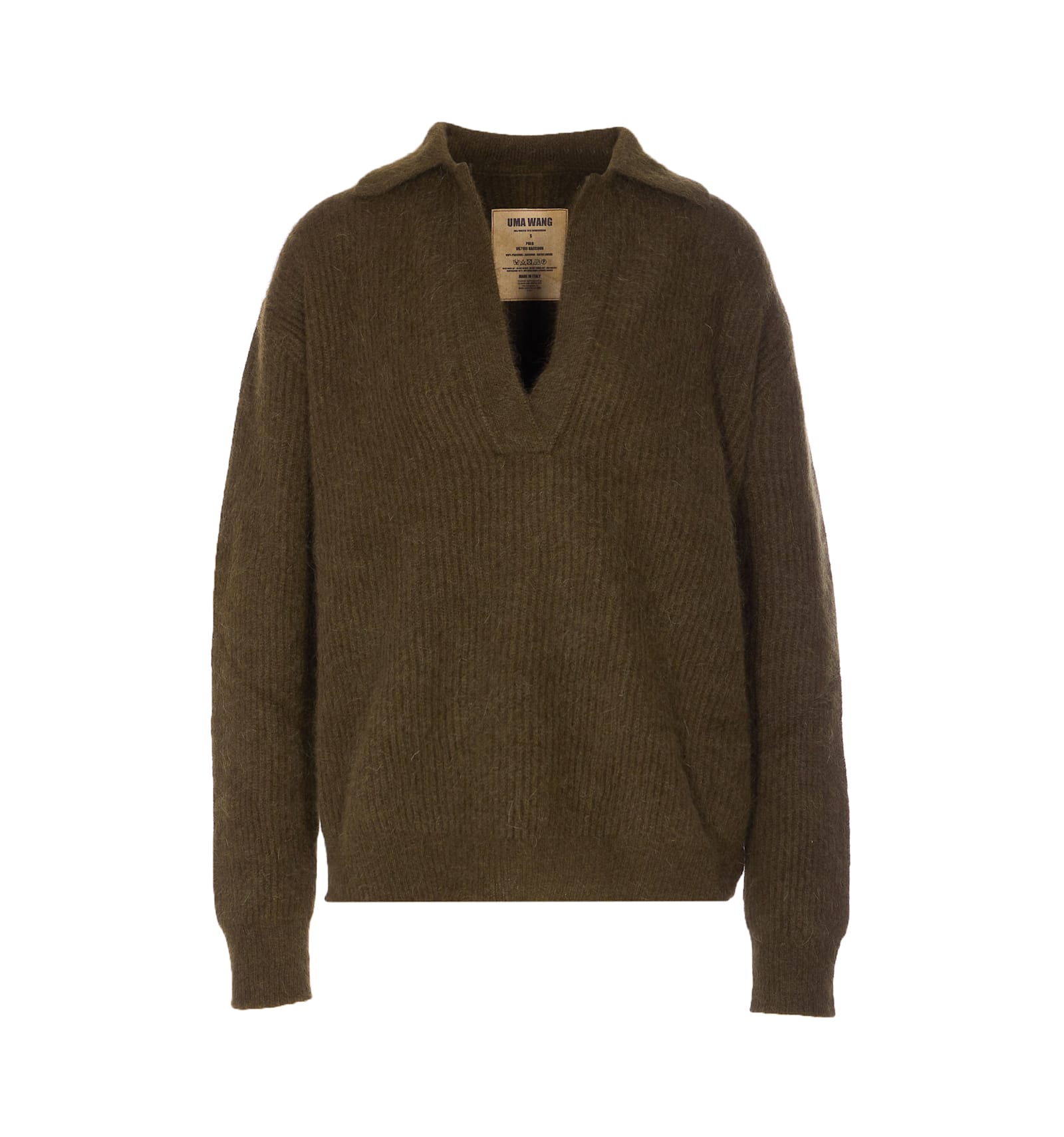 Uma Wang Raccoon Sweater In Green